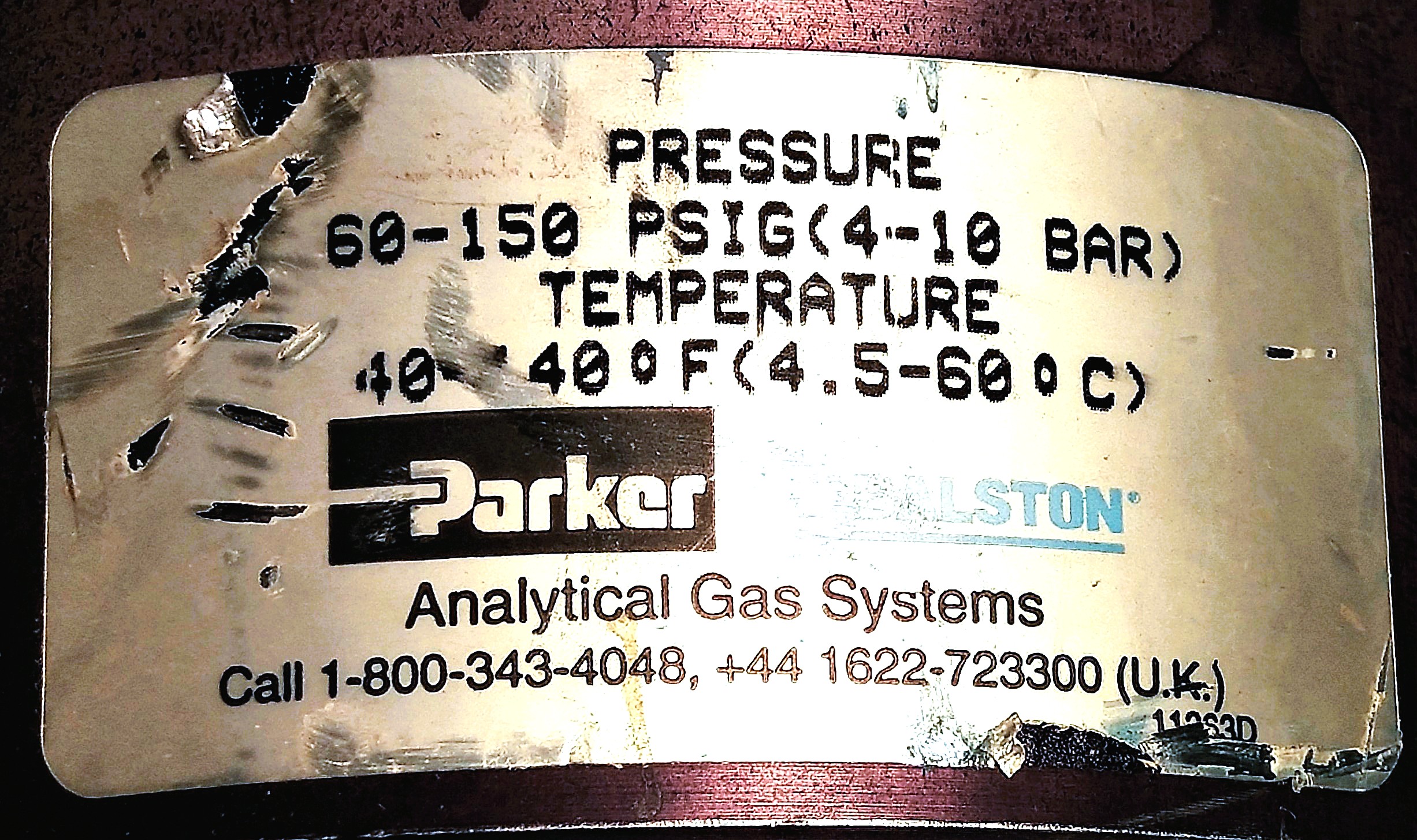Used Parker Balston 64-10 Membrane Air Dryer with 72-130 In-Line Pressure Regulator