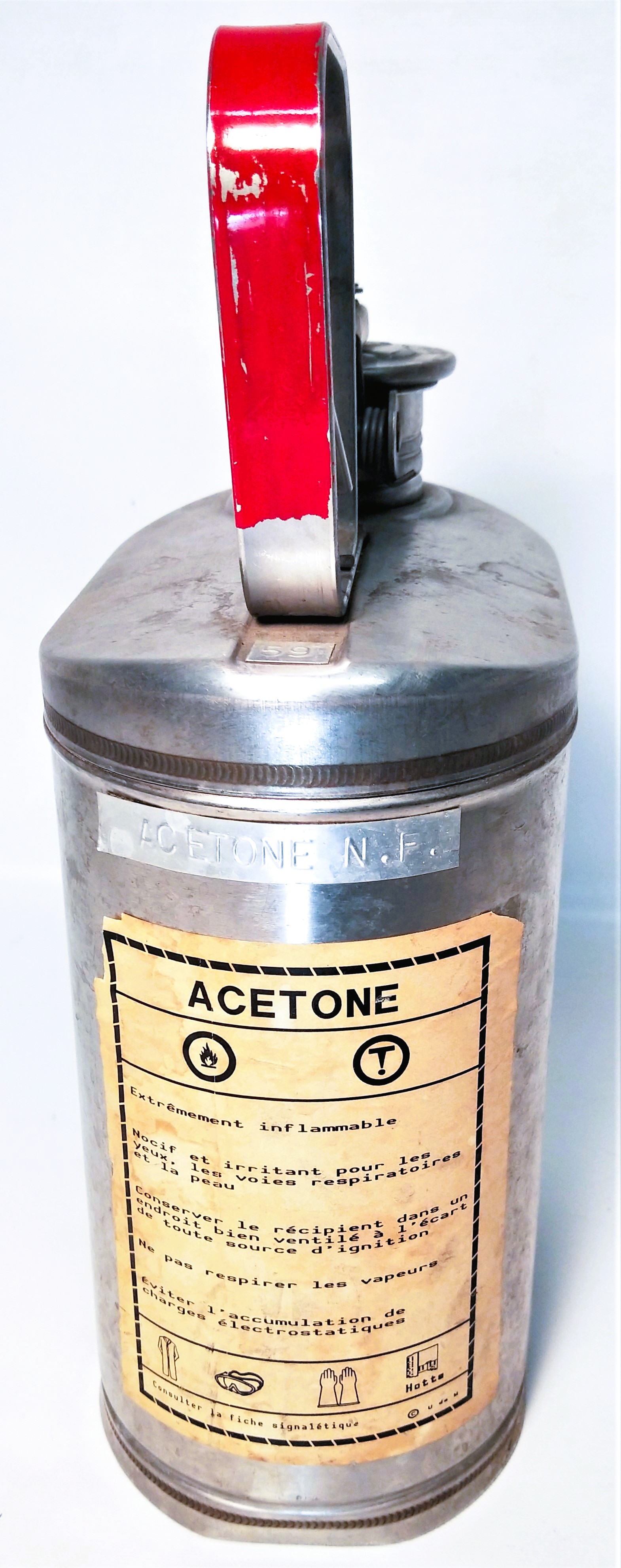 Used Eagle 1301 Stainless Steel 1 Gallon Laboratory Safety Can