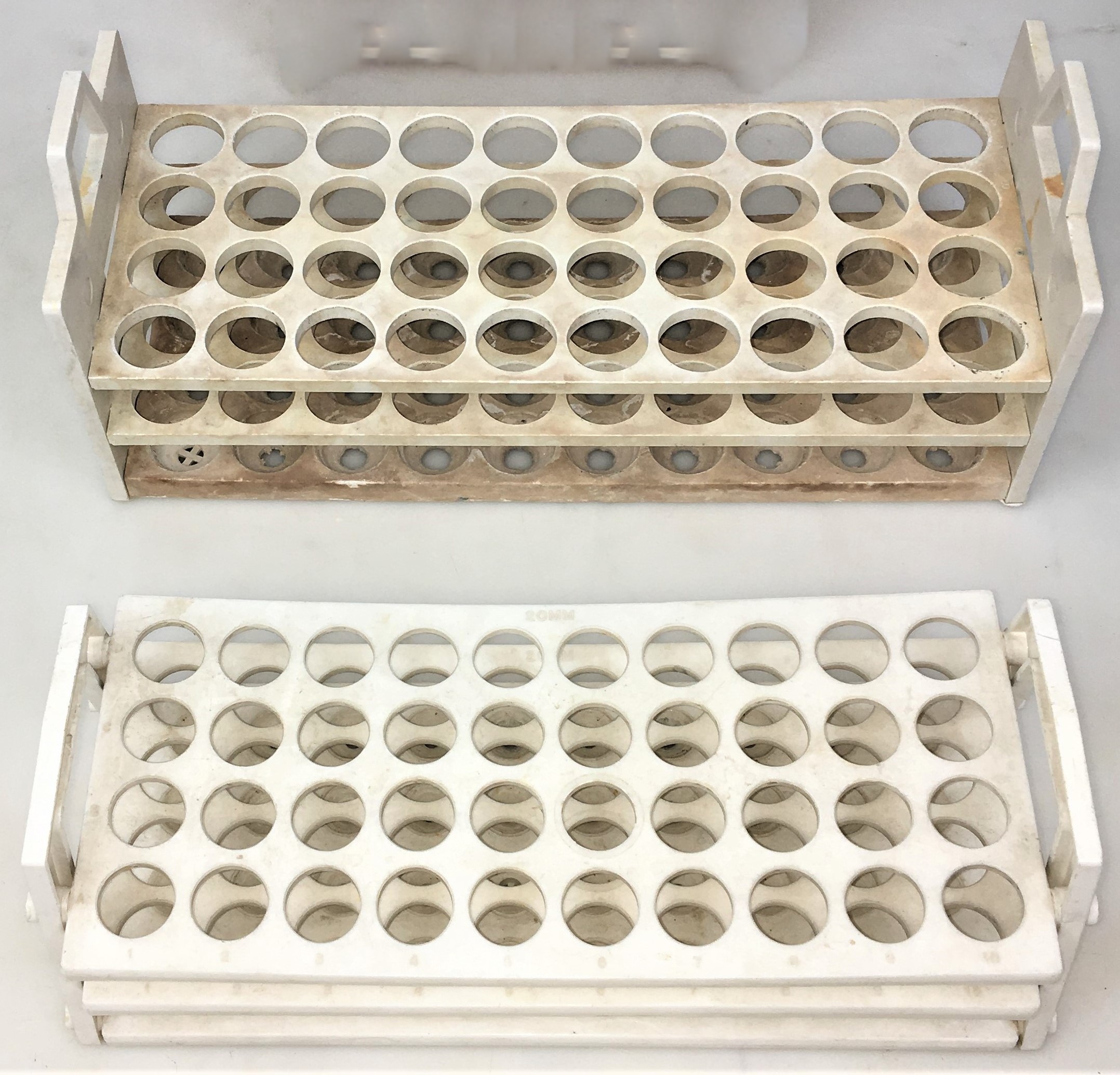Used Assorted Test Tube Racks (Box of 15)