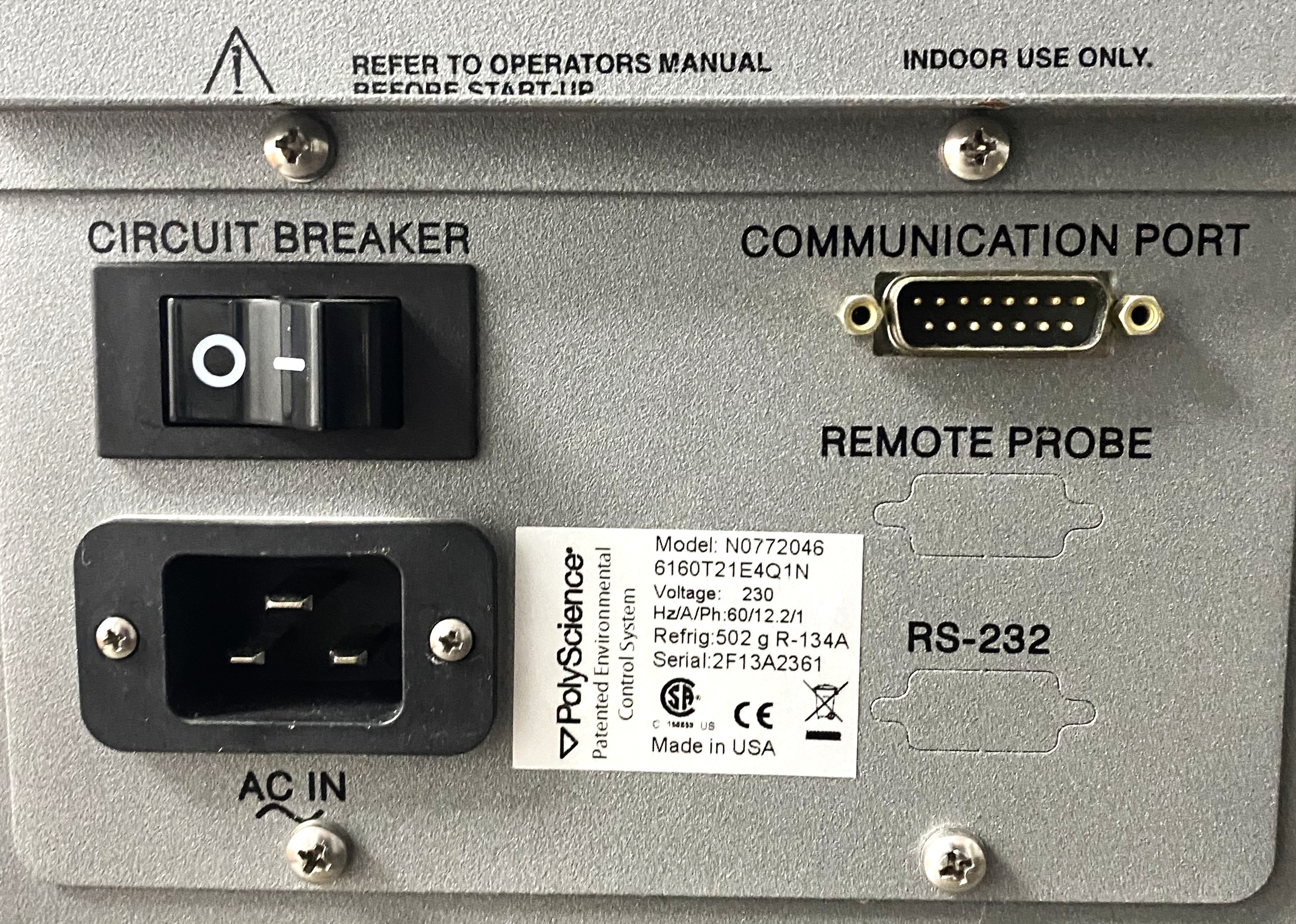 Used PolyScience WhisperCool N0772046 Recirculating Chiller