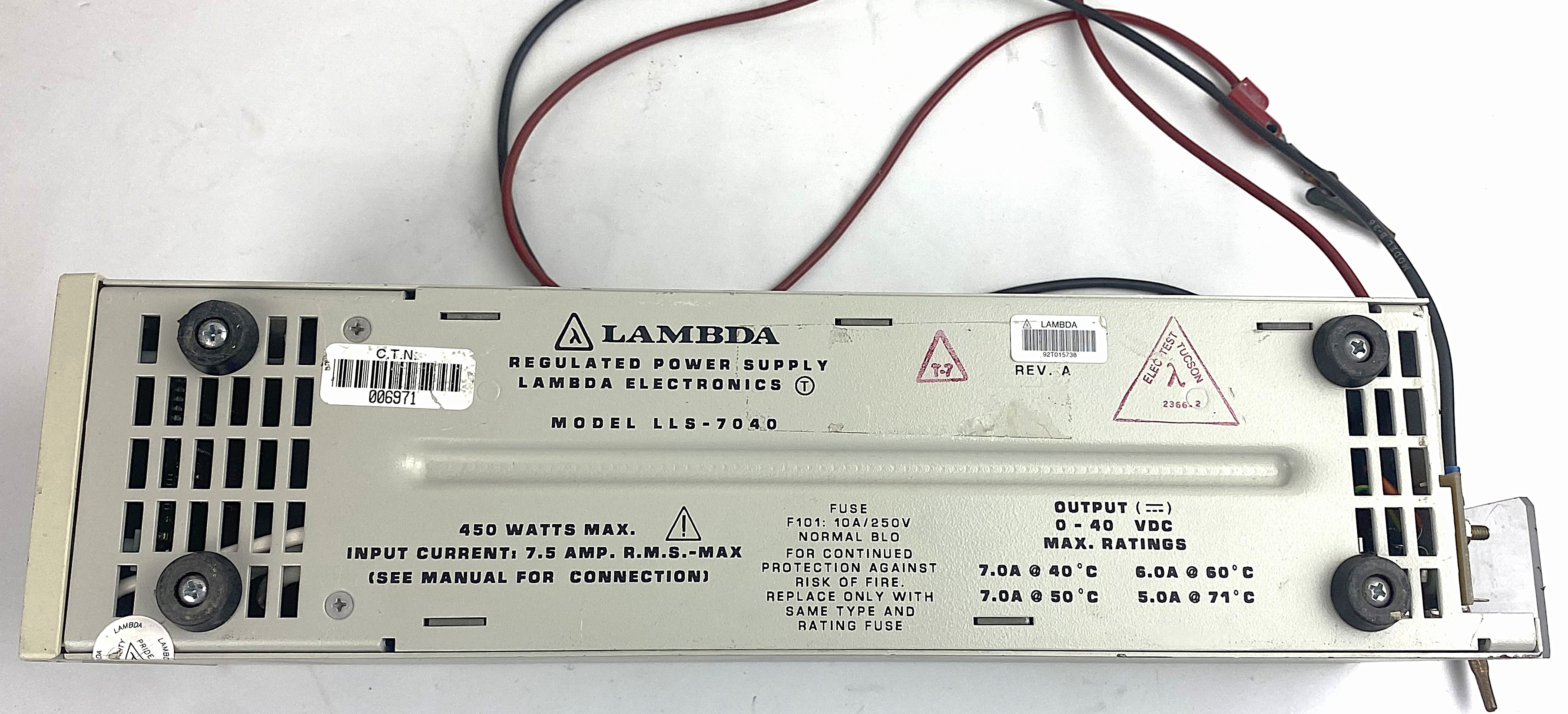 Used TDK-Lambda LLS7040 Regulated DC Power Supply