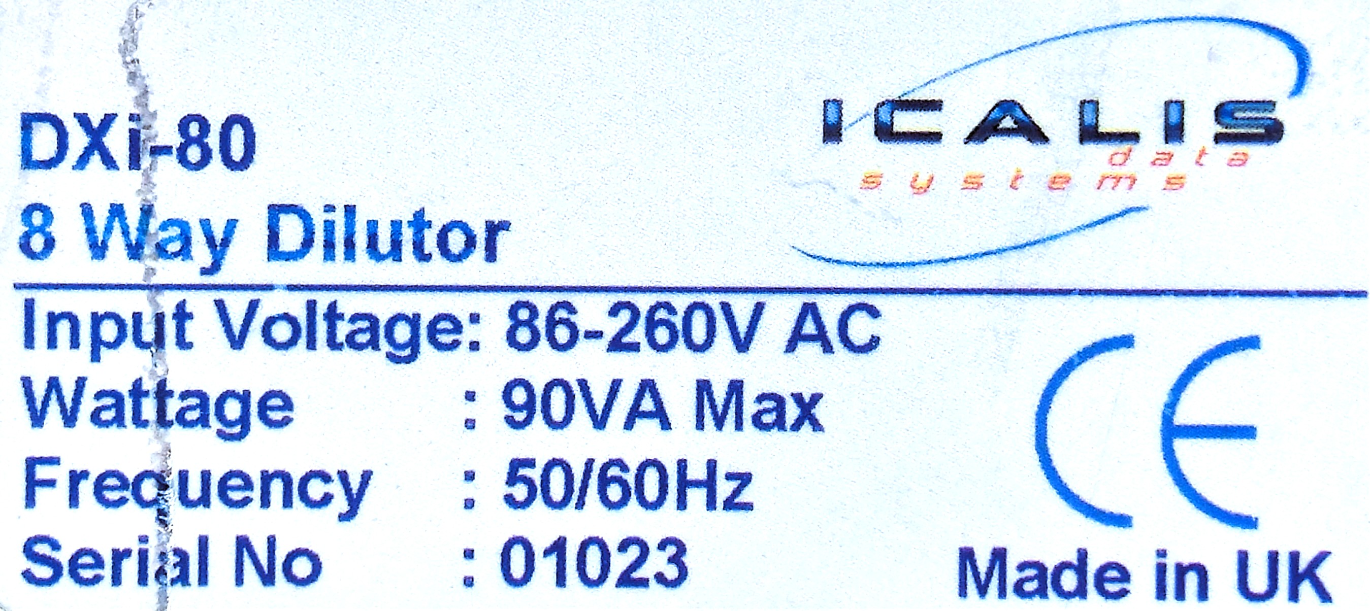 Used Icalis DXi-80 8-Channel Diluter Dispenser