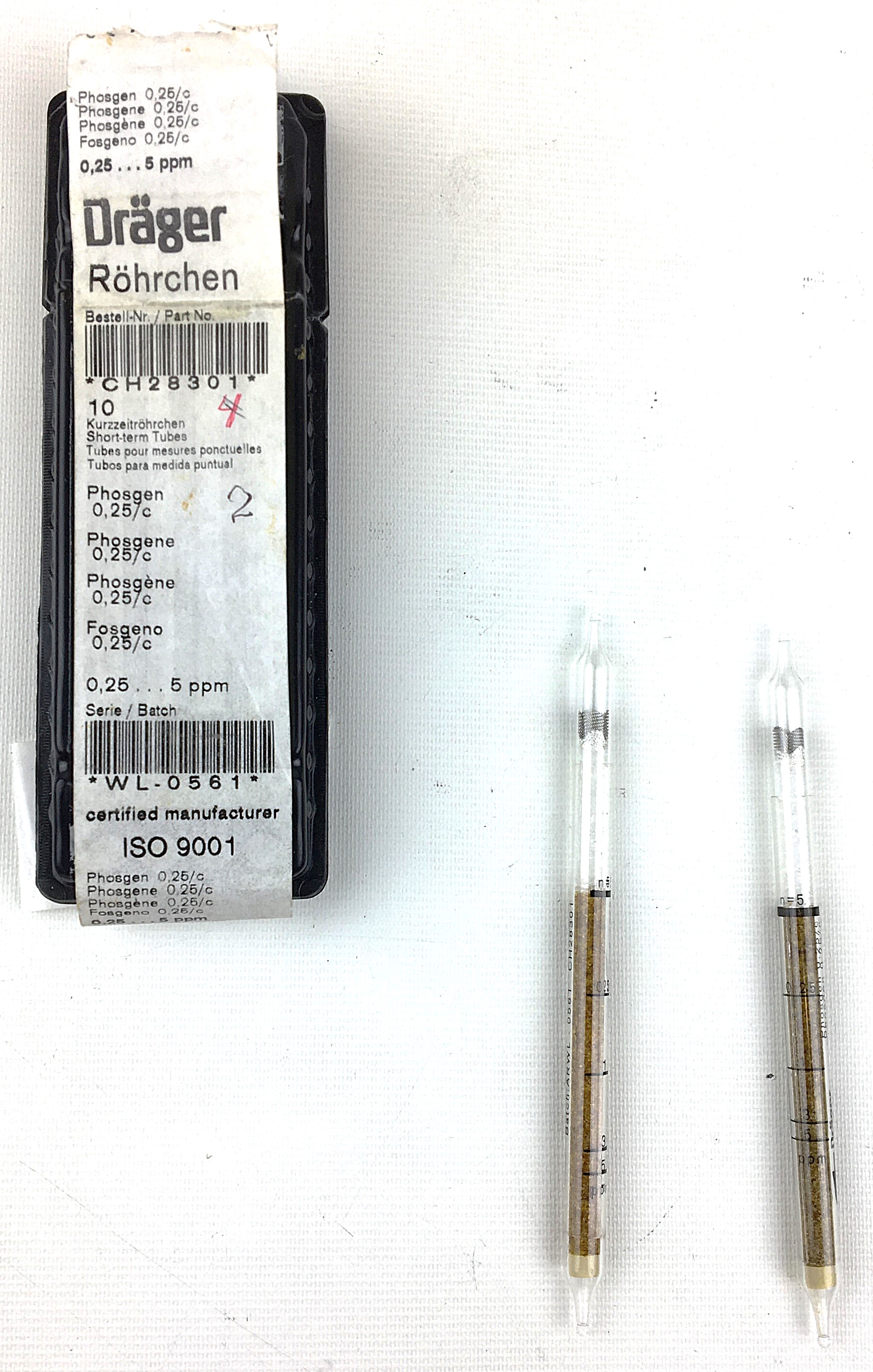 Used Draeger Model 31 Multi-Gas Detector Pump with Case and Assorted Tubes