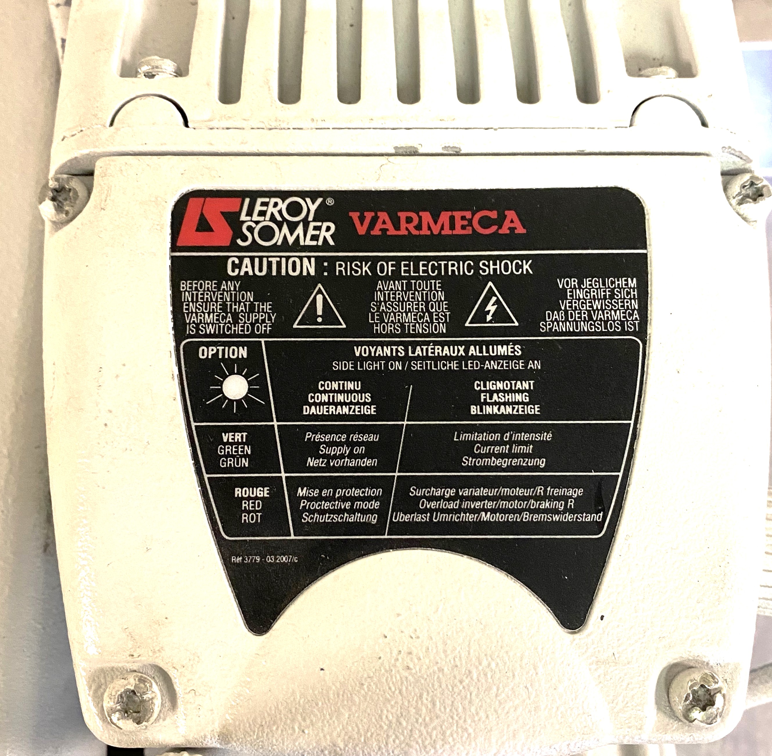 Used Leybold Sogevac SV40 BI Rotary Vacuum Pump (22.7-27.7 cfm)