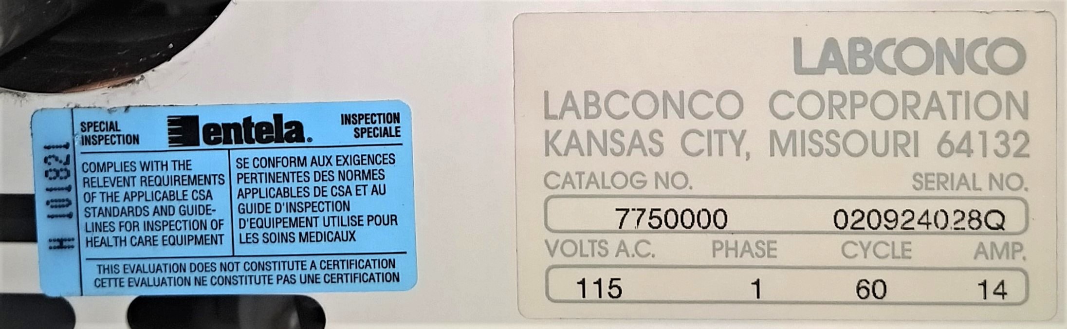 Used Labconco FreeZone 4.5 Benchtop Freeze Dryer