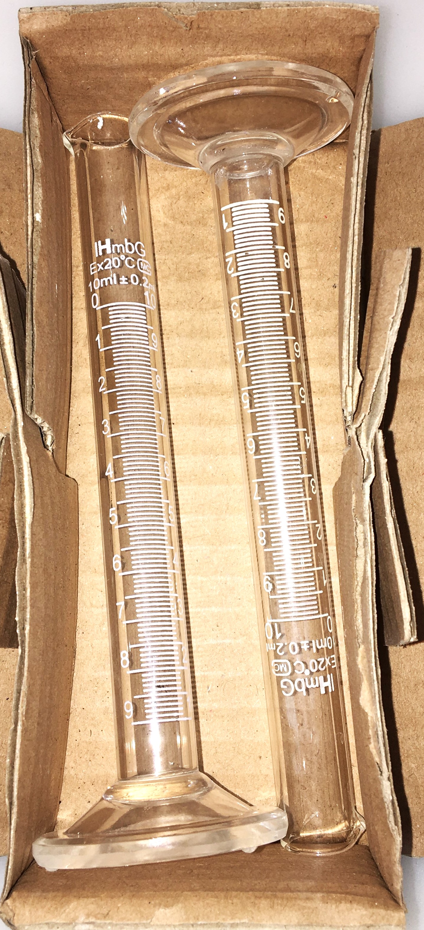 New 10mL Graduated Cylinder - Assorted Brands