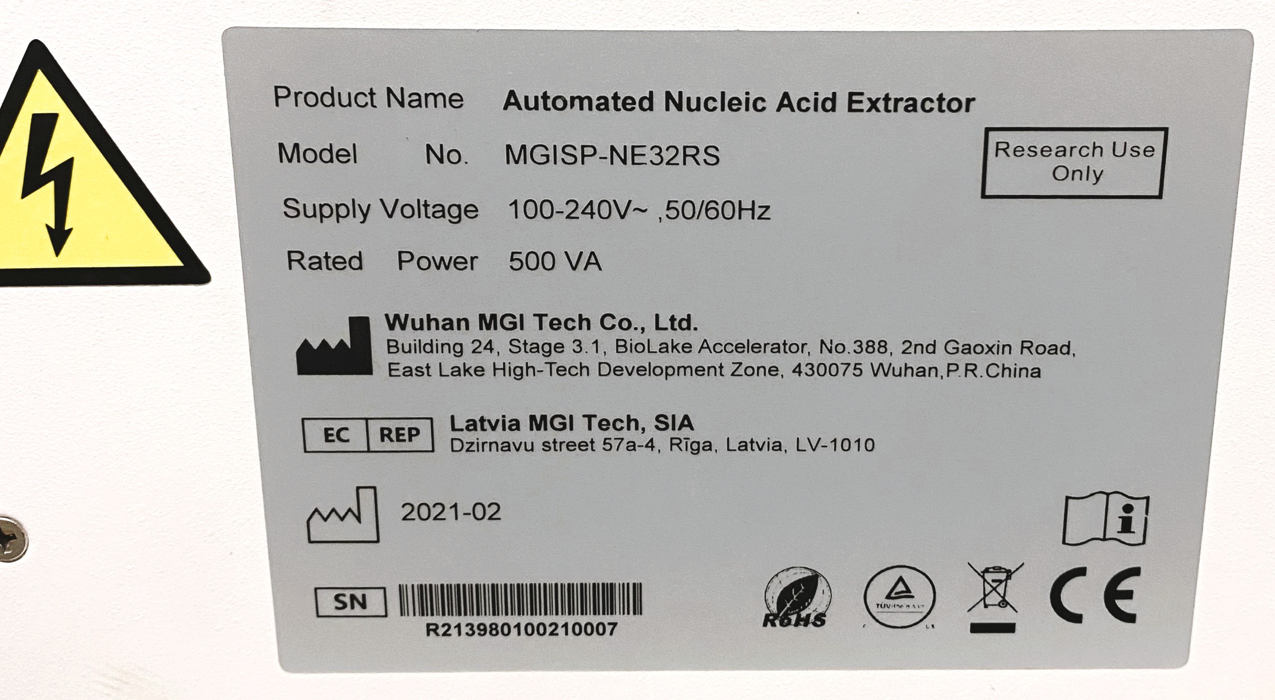 Used MGI Tech MGISP-NE32 Automated Nucleic Acid Extractor