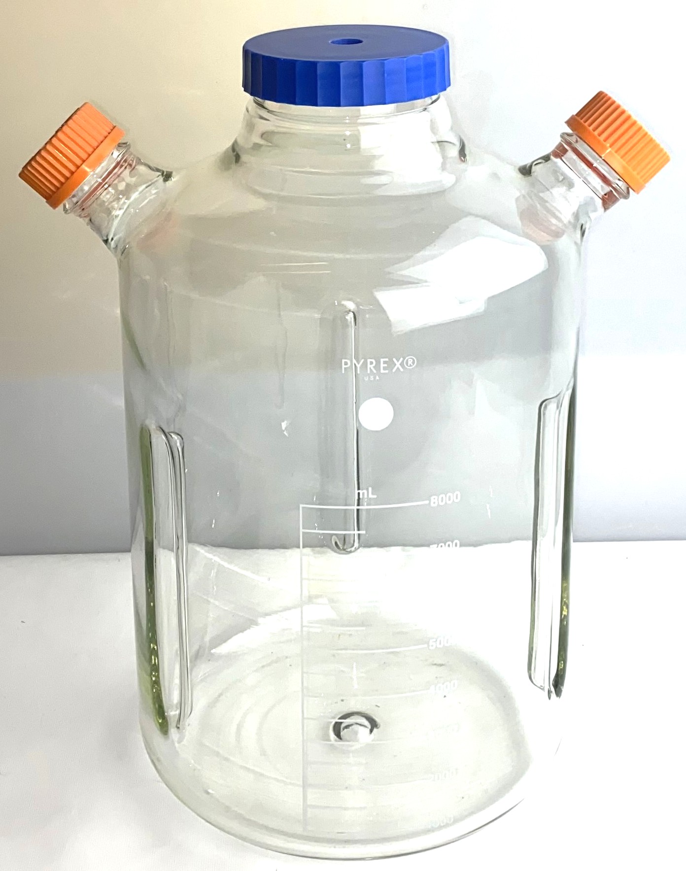 Used Corning ProCulture 4502-8L Double Sidearm Spinner Flask (8000mL)