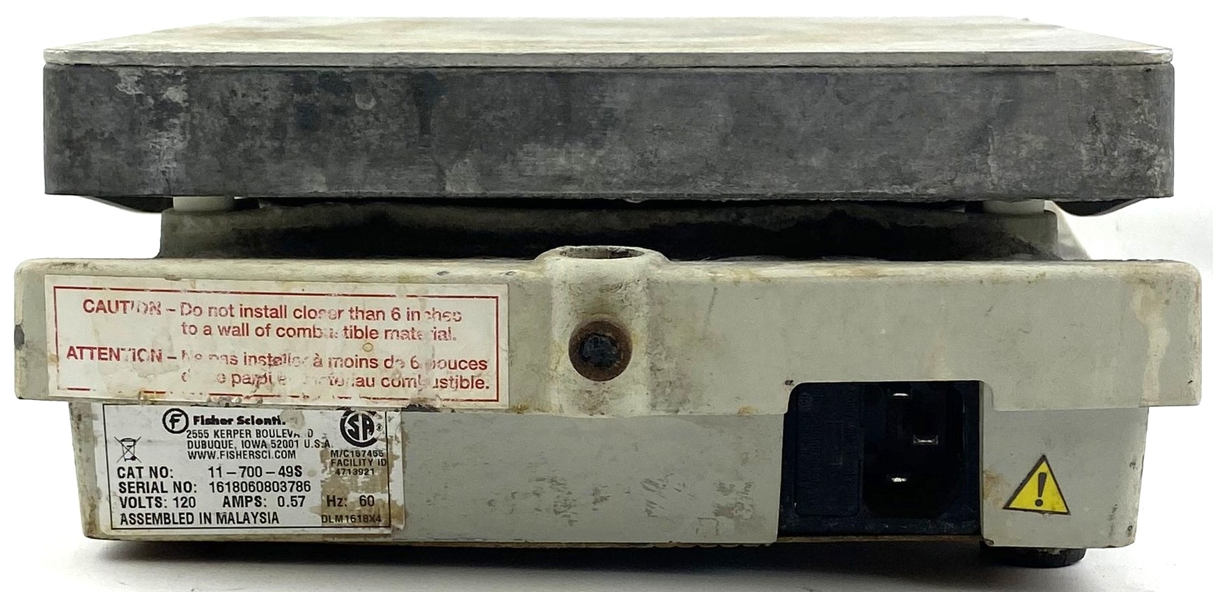 Used Fisher Isotemp 11-700-49S Aluminum Magnetic Stirrer (7" x 7" Plate)