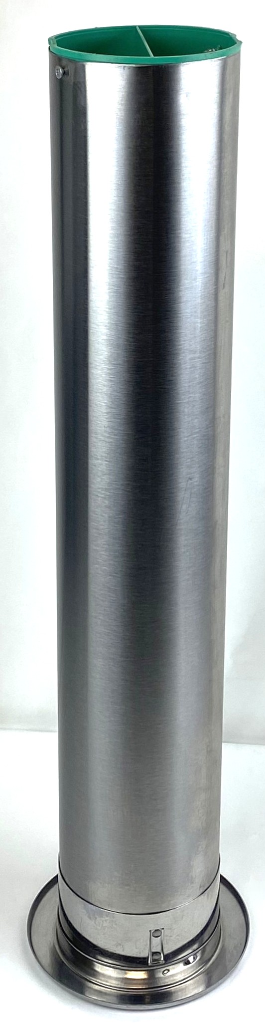 New Open Box Dispense-Rite ADJ-2S Stainless Steel In-Counter Cup Dispenser