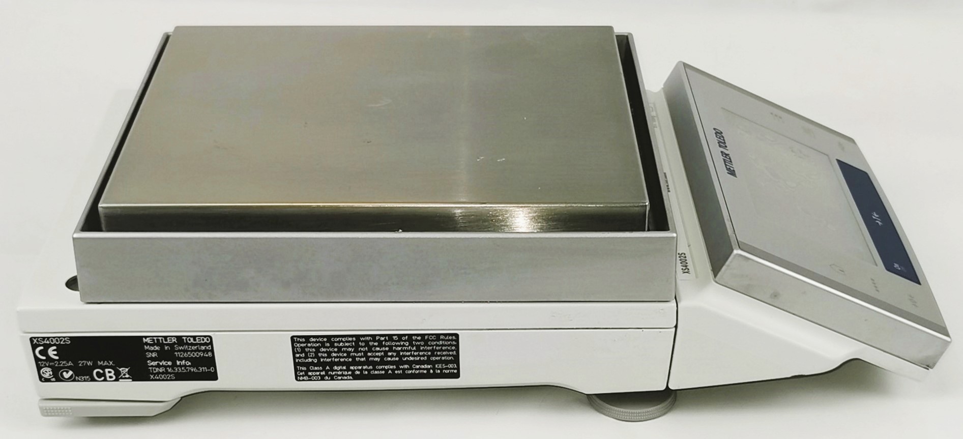 Used Mettler Toledo Excellence XS4002S FACT Top-Loading Balance (4100g x 0.01g)