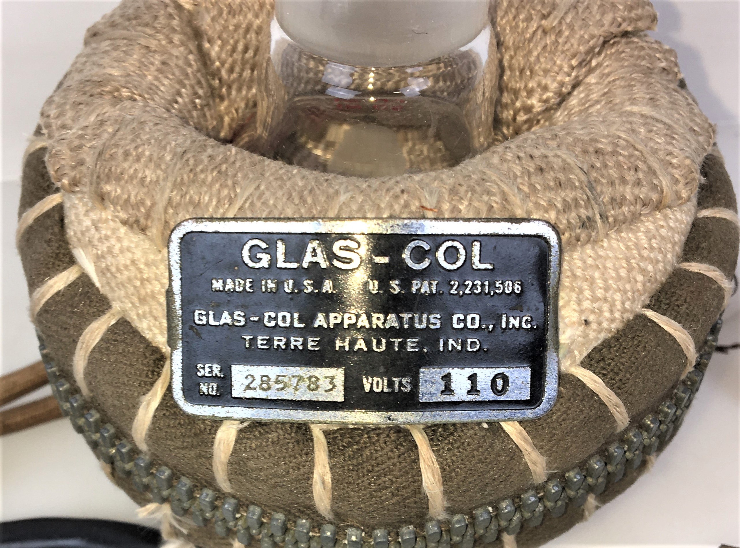 Used Glas-Col O394 Heating Mantle with Zipper Closure - 50mL