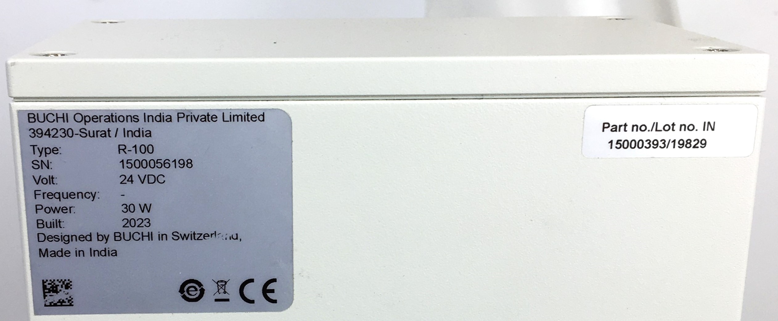 New Open Box Buchi Rotavapor R-100 Rotary Evaporator with B-100 Bath - COMPLETE