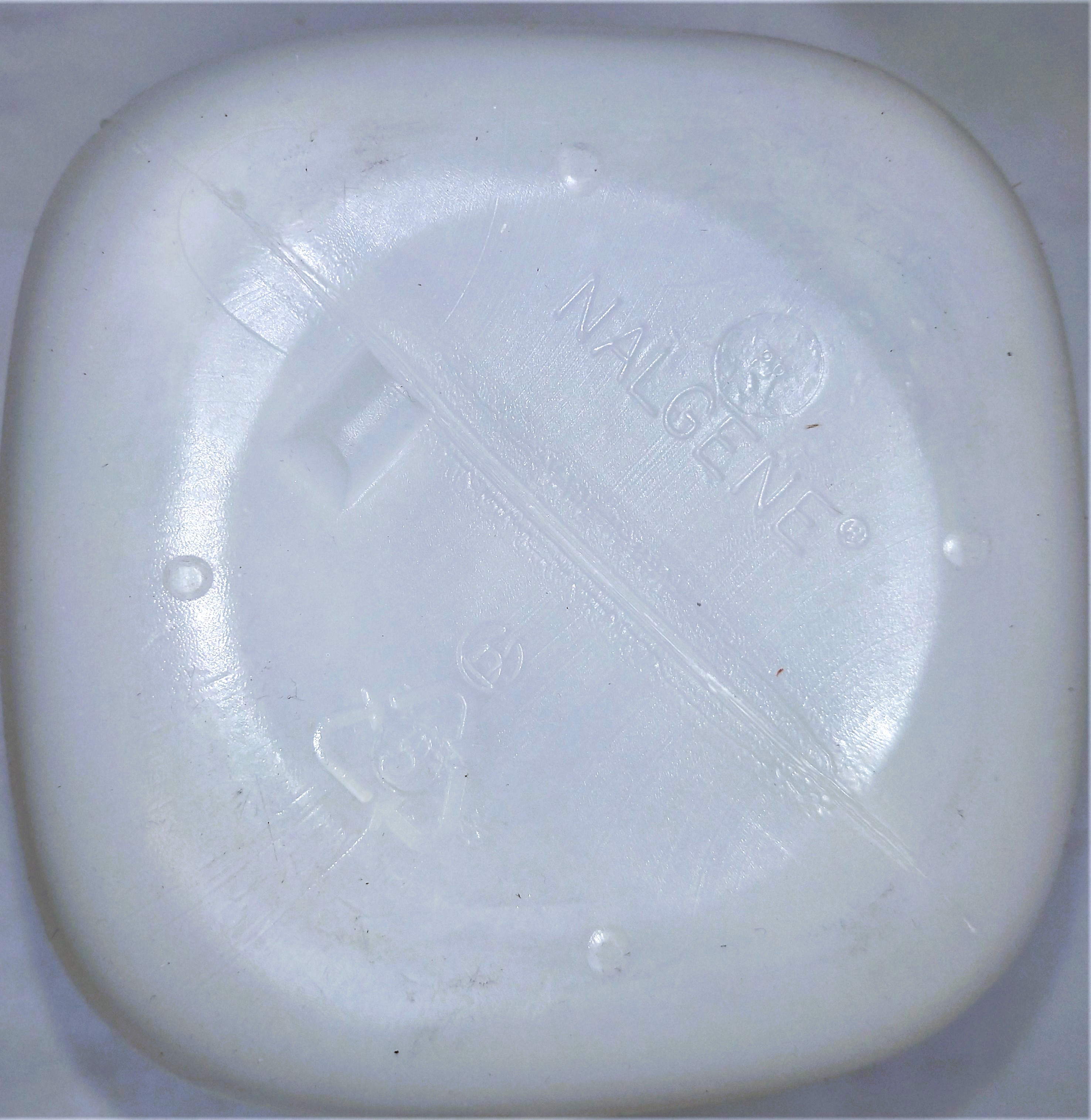 Used Nalgene 2122-0010 Wide-Mouth Square 4L Sample Bottle with Closure