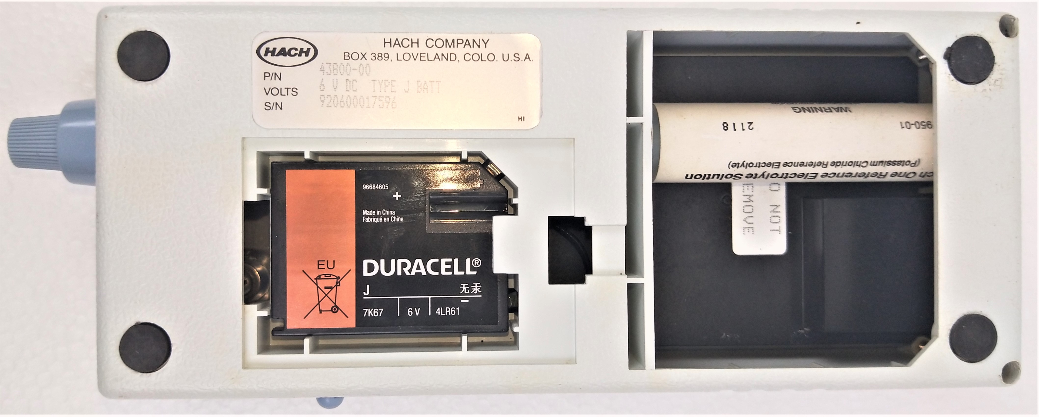 Used Hach ONE (43800-00) Portable pH Meter with New Electrode