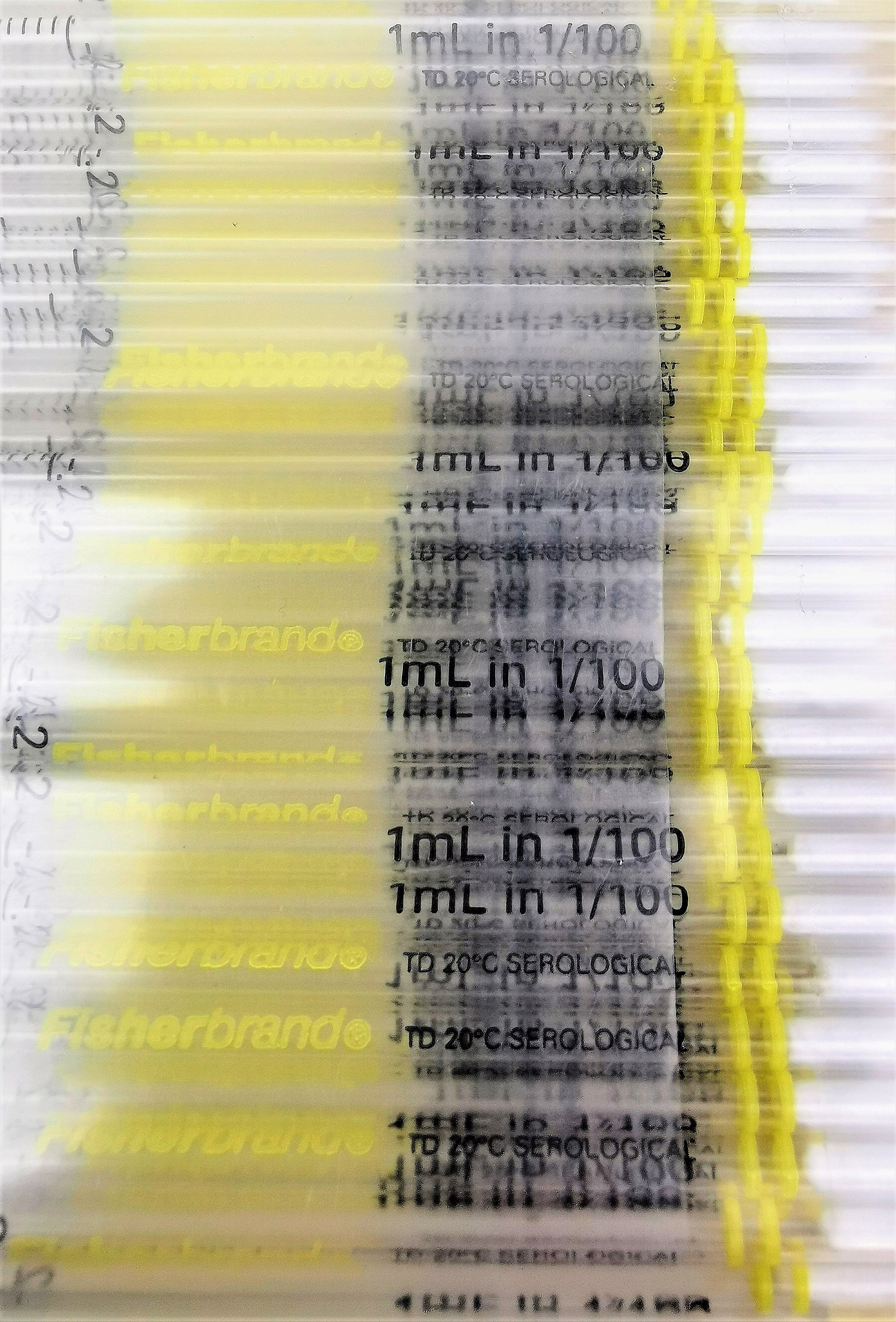 New Fisherbrand Sterile Polystyrene Disposable Serological Pipets - 1mL in 1/100 (Pack of 50)