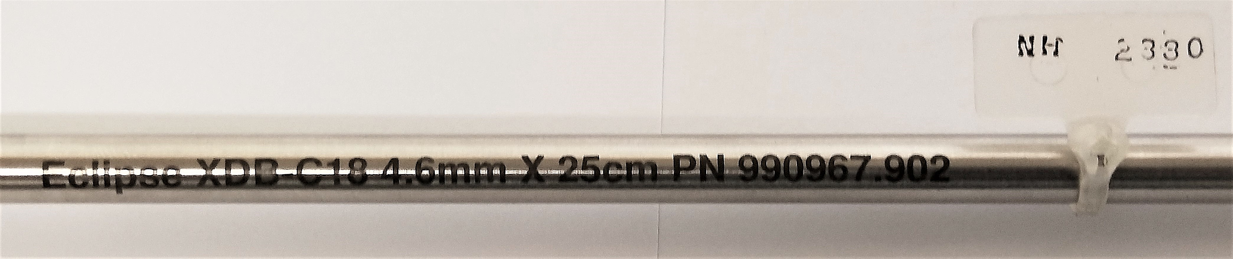 Used Agilent Zorbax XDB-C18 HPLC Column (25 cm × 4.6 mm x 5µm)