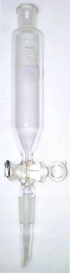 Used QuickFit D1/22 100mL Dropping Funnel with Glass Stopcock