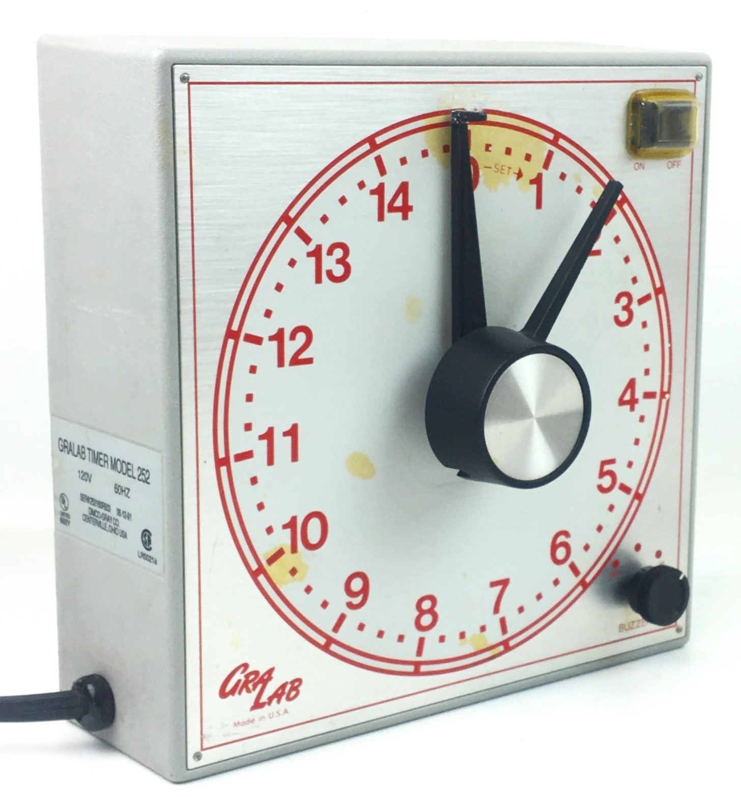 Used GraLab Model 252 15-Minute Timer