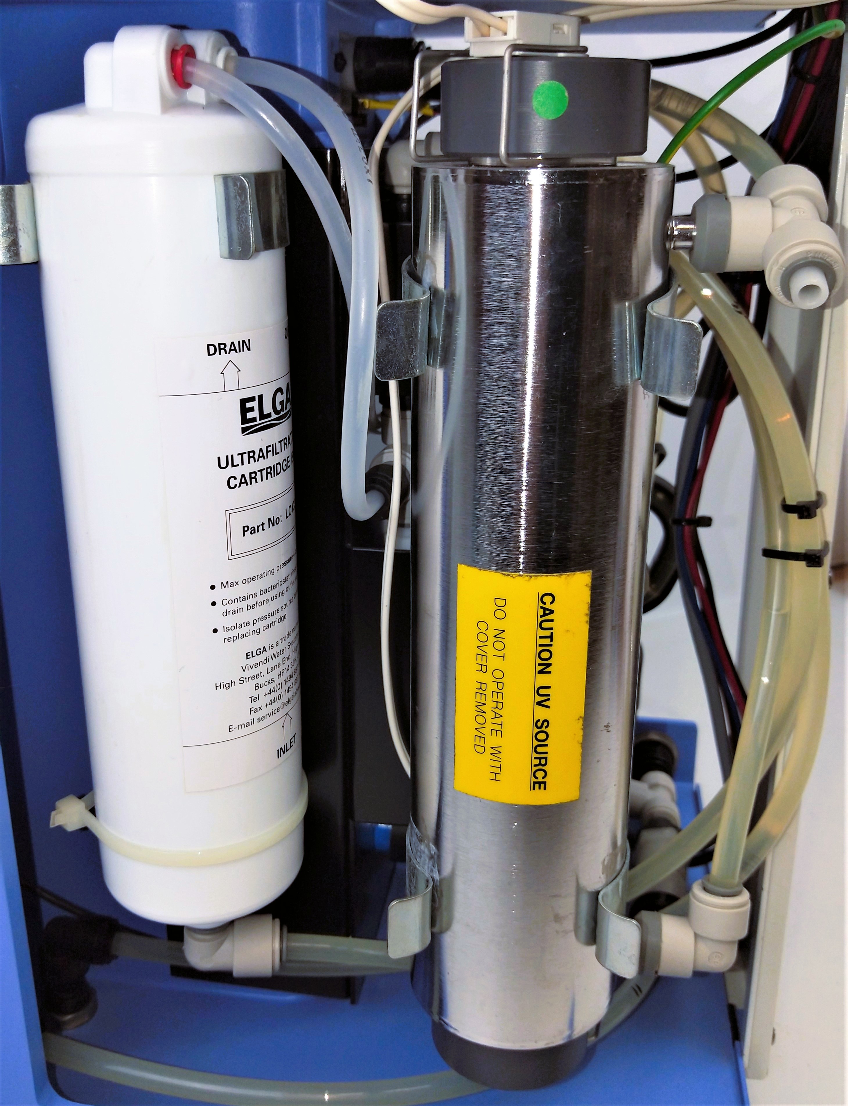 Used US Filter Elga Maxima LS Ultra-Pure Water Purifier with Tank