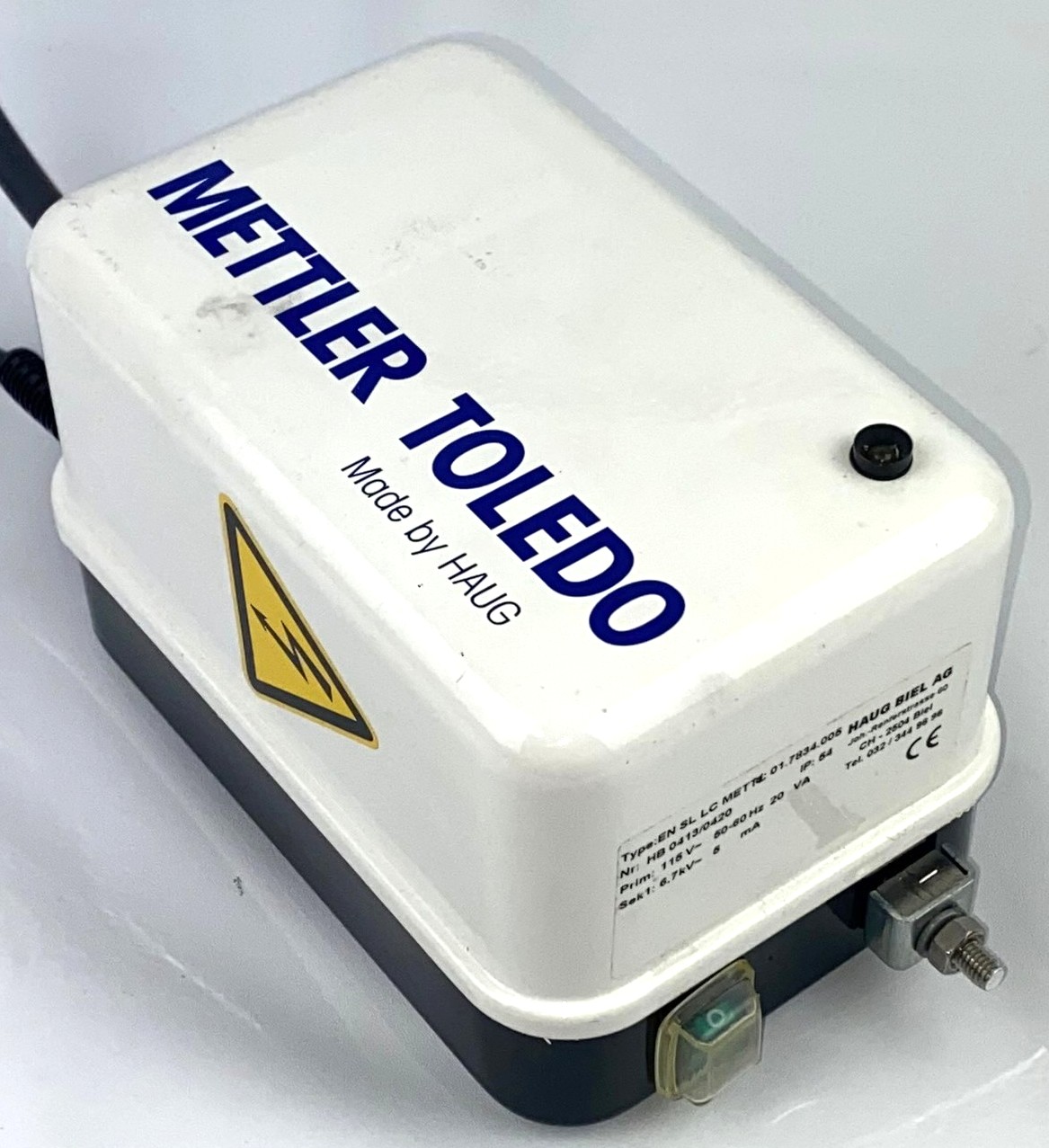 Used Mettler Toledo/Haug PRX U Deionizing Electrode with EN SL Power Supply