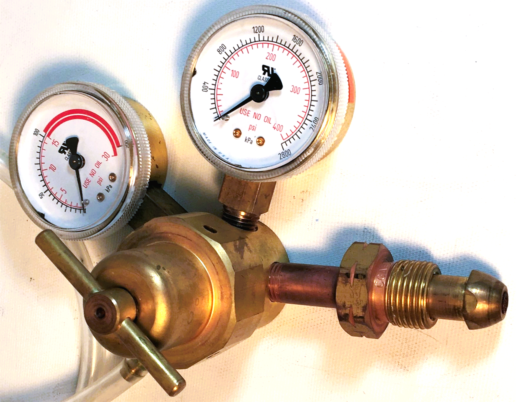 Used Smith H1945E-510 Acetylene Regulator (CGA 510)