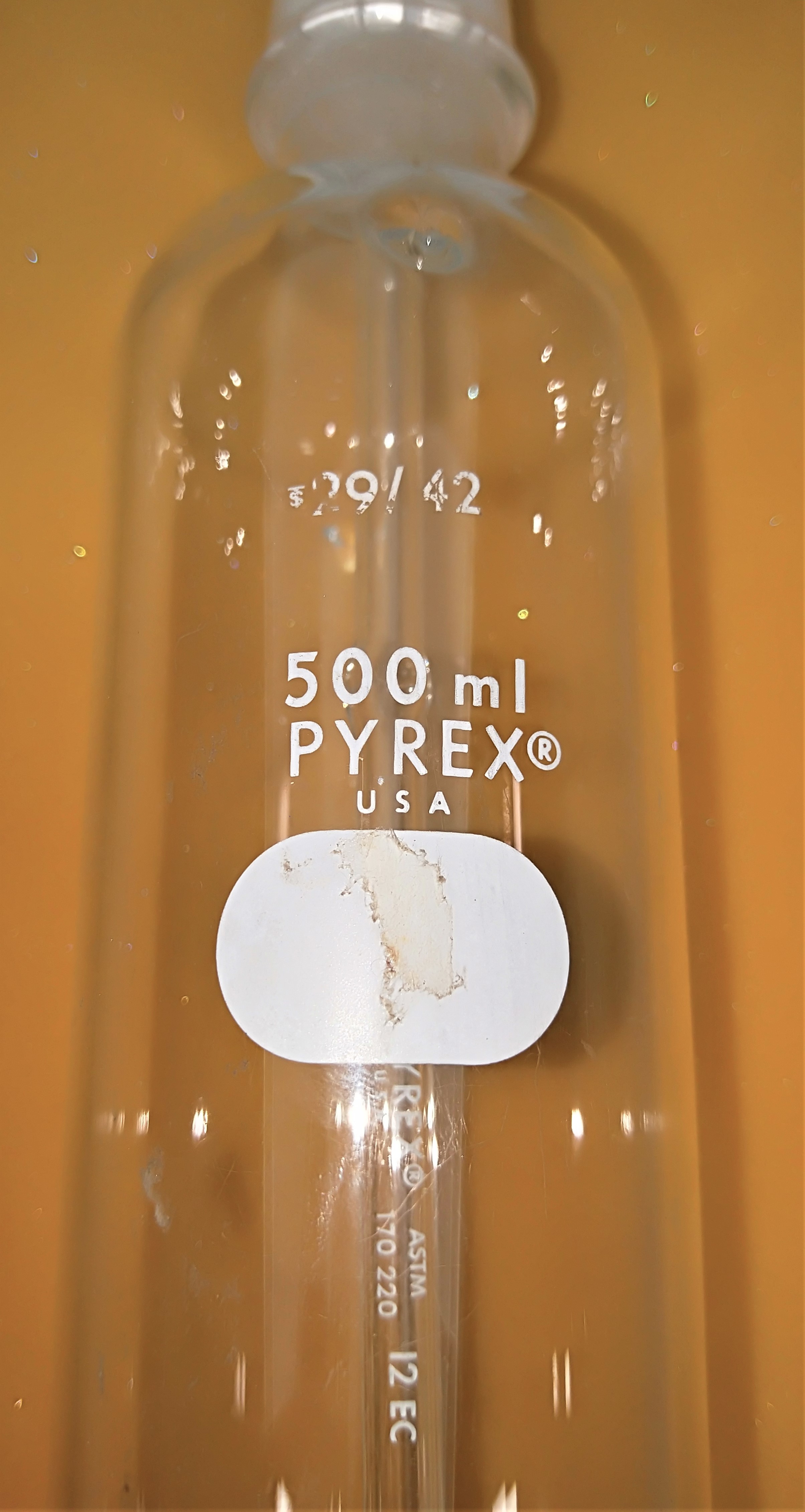 Used Corning PYREX 31770 Gas Washing Bottle (500mL)