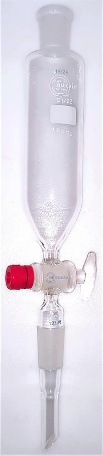 Used QuickFit D1/22GP 100m Dropping Funnel with GP Rotaflo Stopcock