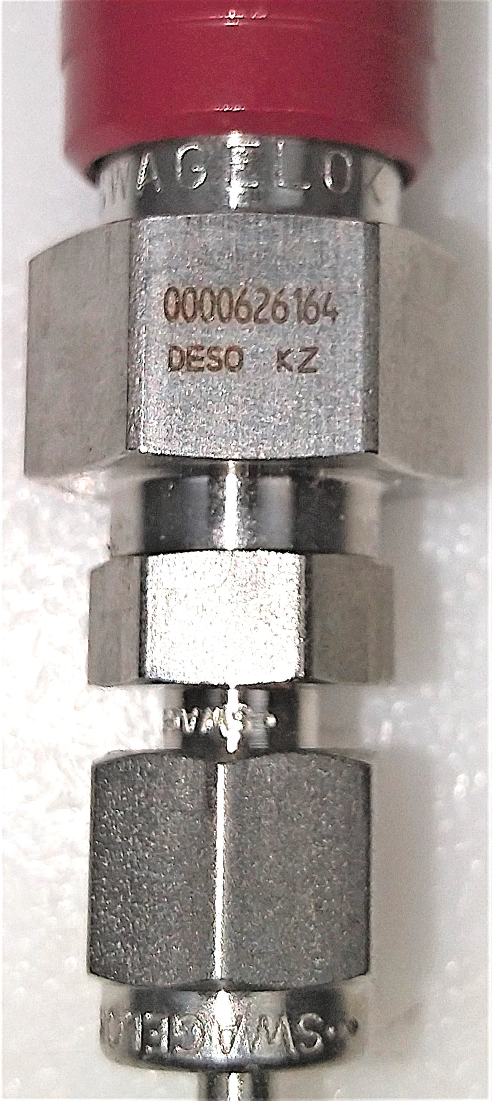 Used Swagelok Quick-Connect Body with Stainless Steel 1/8" Tubing