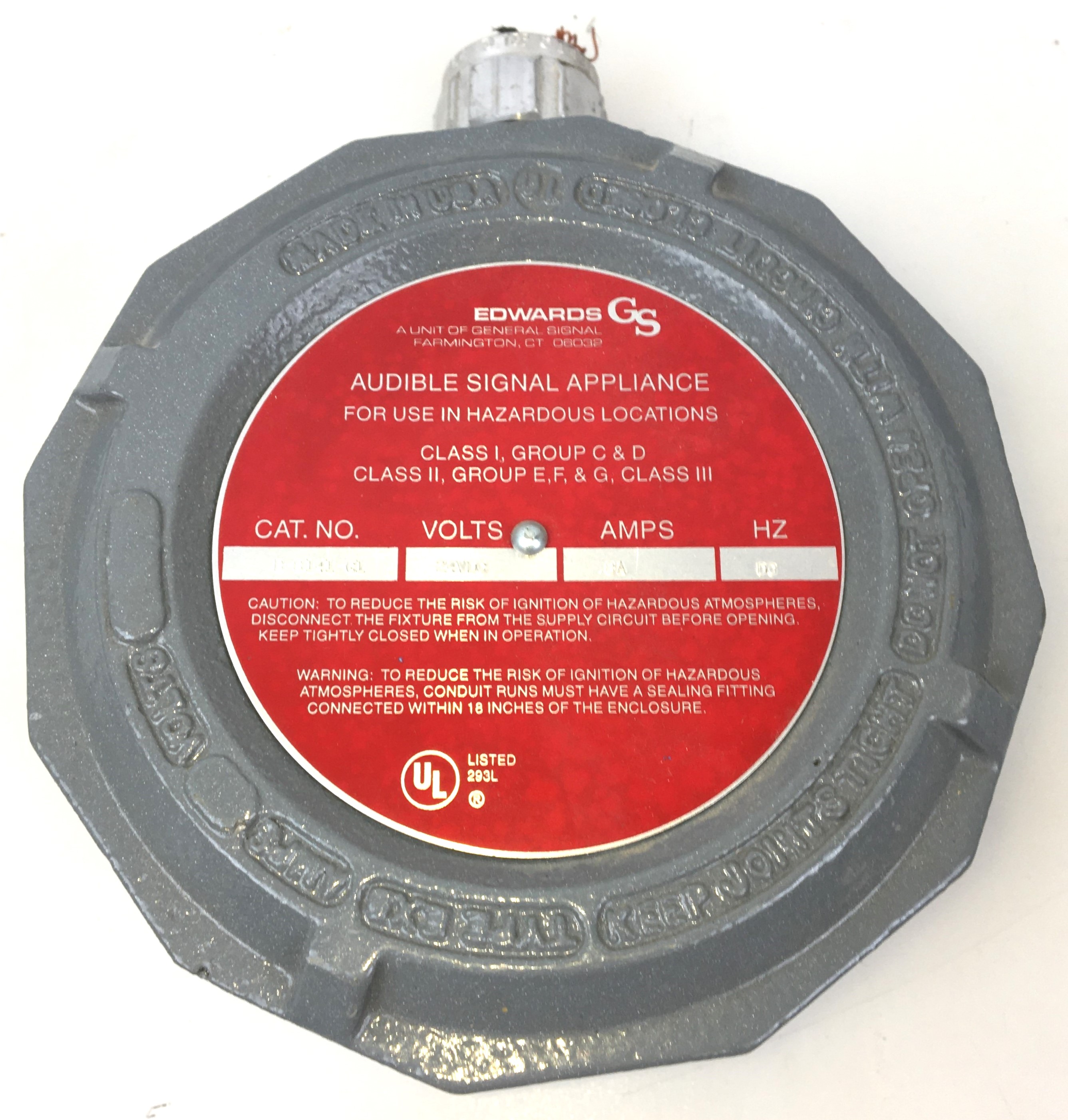 As is Edwards Adaptabuzzer B8141-G1 DC Buzzer