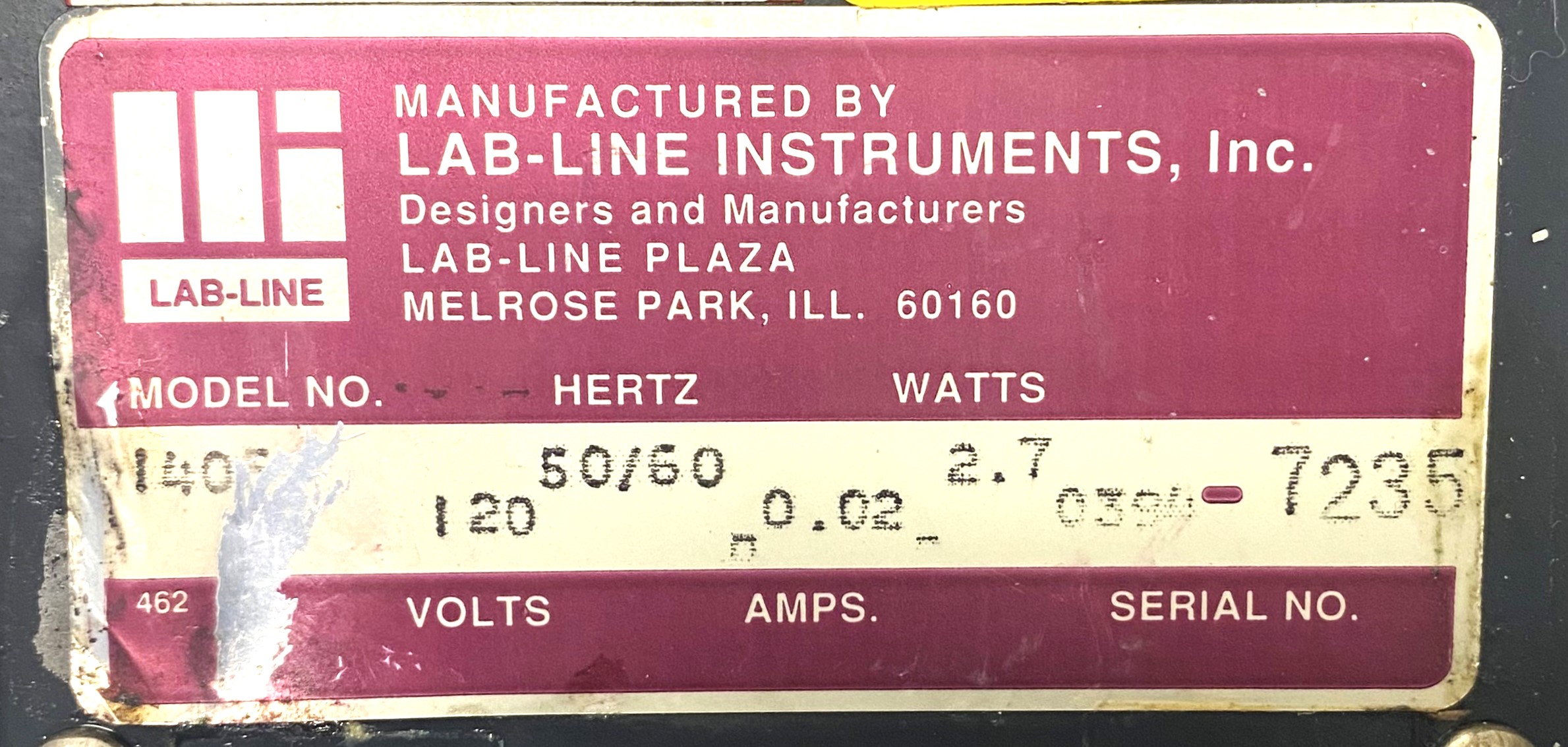 Used Lab-Line 1405 KwikSet Lab-Chron Timer (Newer Version)