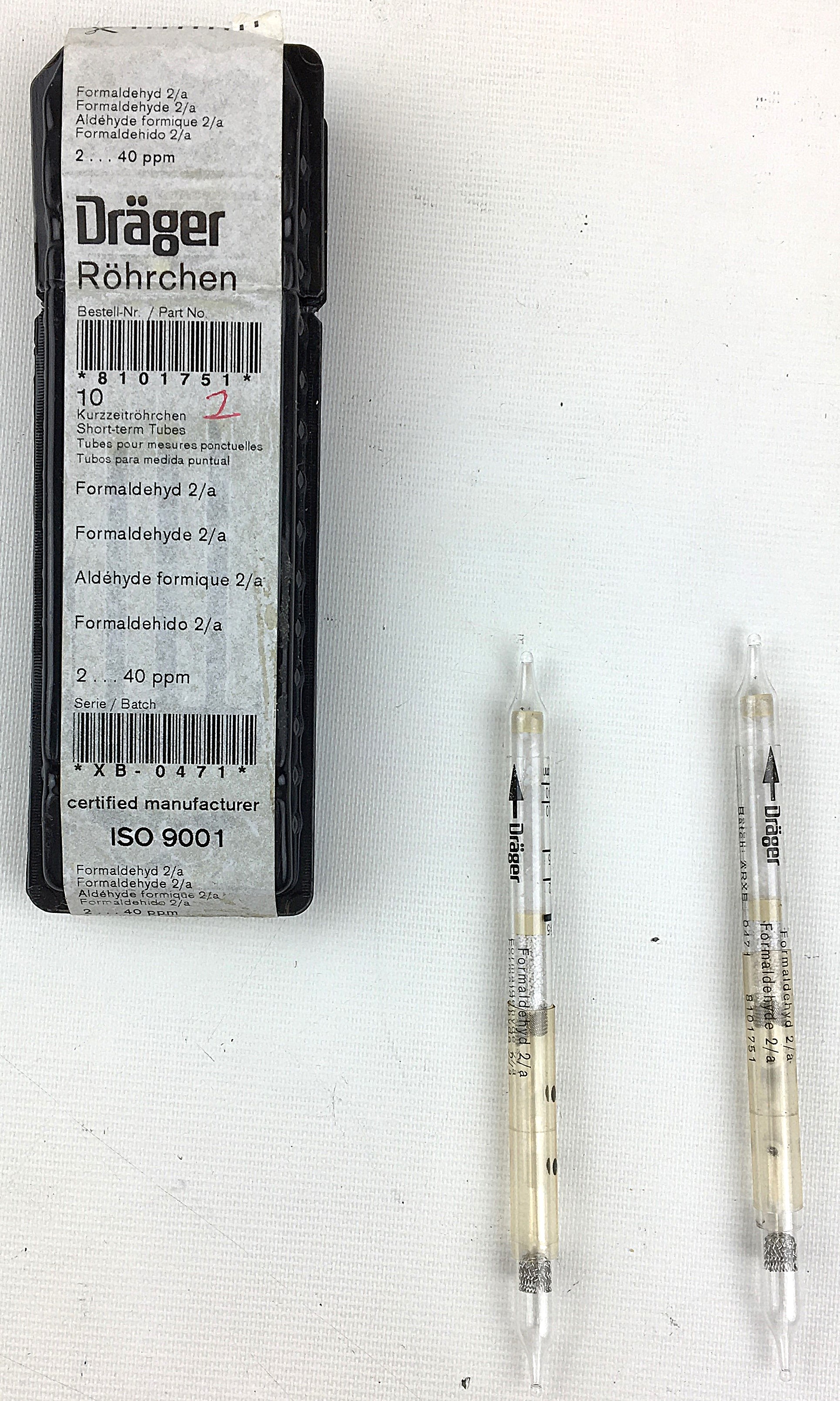 Used Drager Accuro Multi-Gas Detector Pump with Assorted Tubes