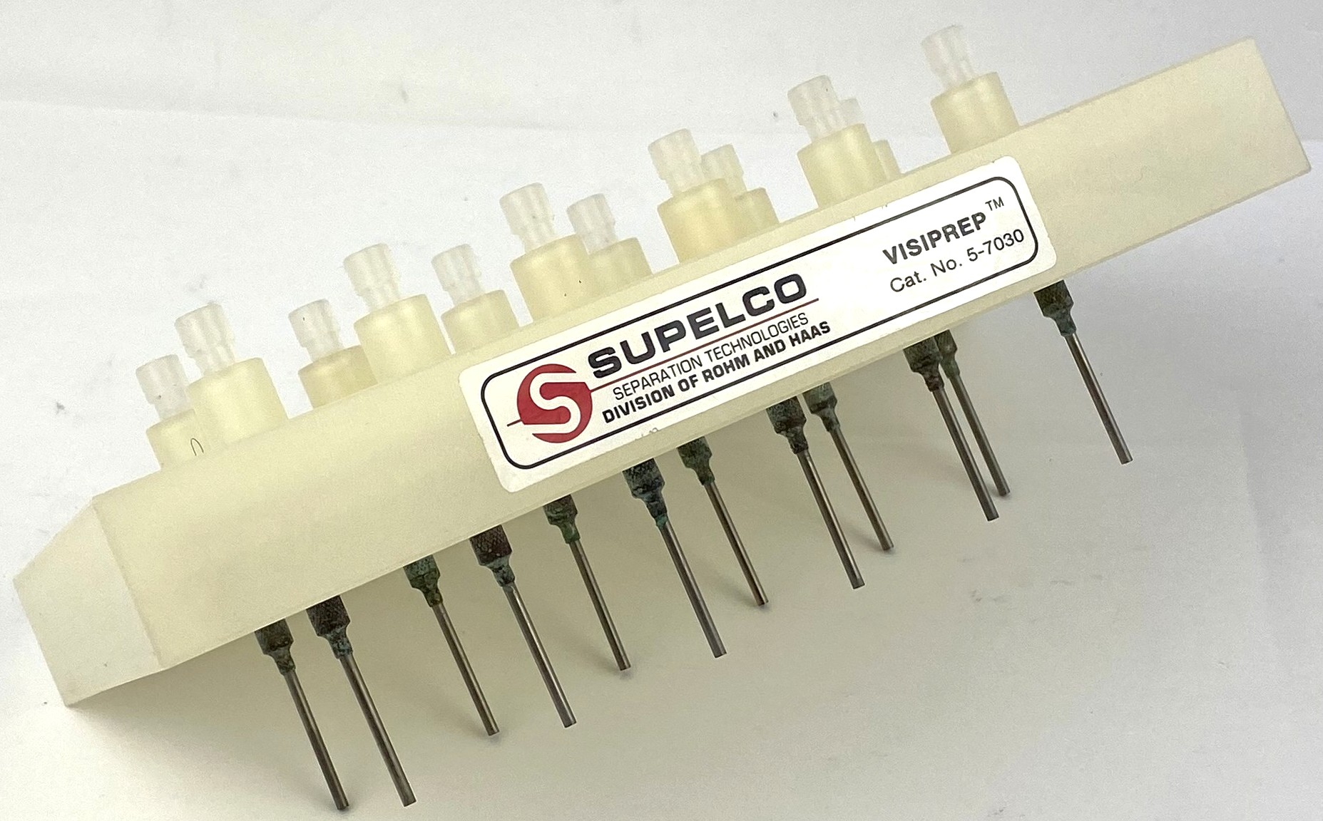 Used Supelco Visiprep 12-Port Vacuum Manifold for Solid Phase Extraction