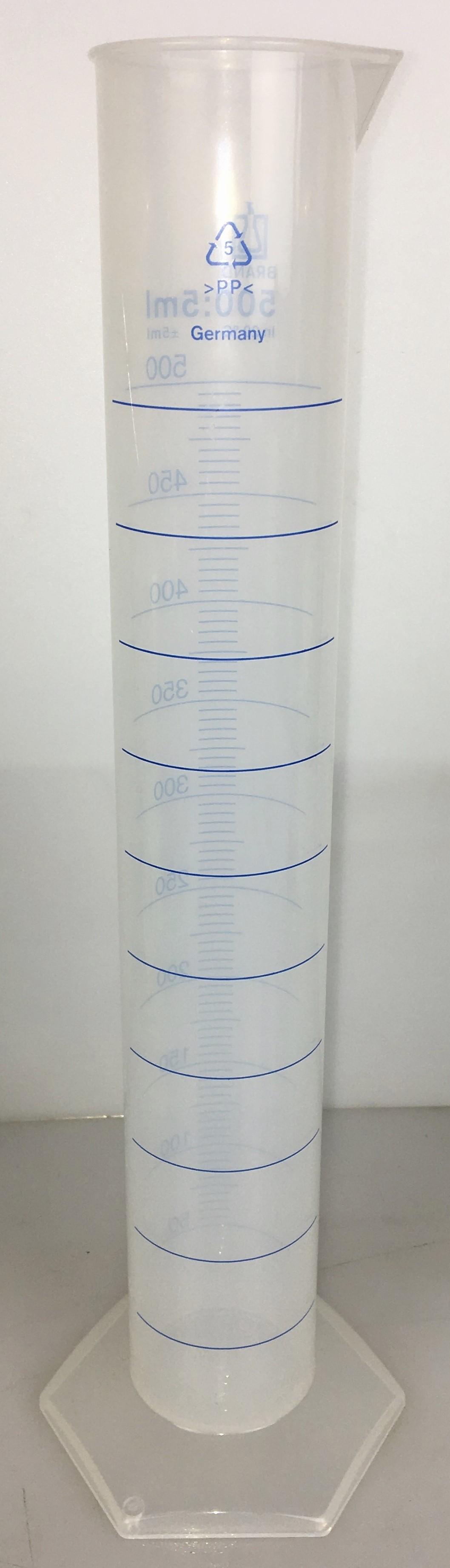 Used Nalgene 3662-0500 (and Equivalent) Plastic 500mL Graduated Cylinder