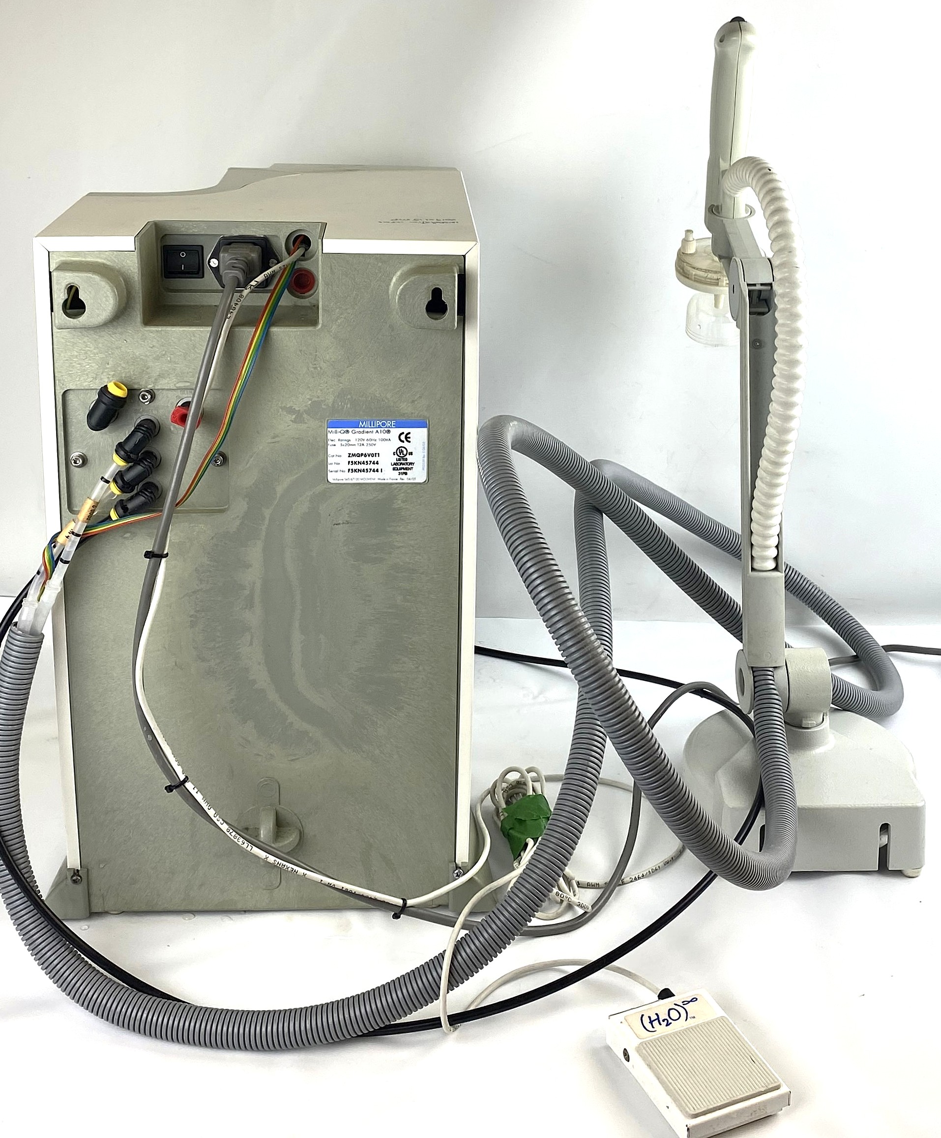 Used Millipore Milli-Q Gradient A10 Water Purifier with 2 Q-Pod Dispensers