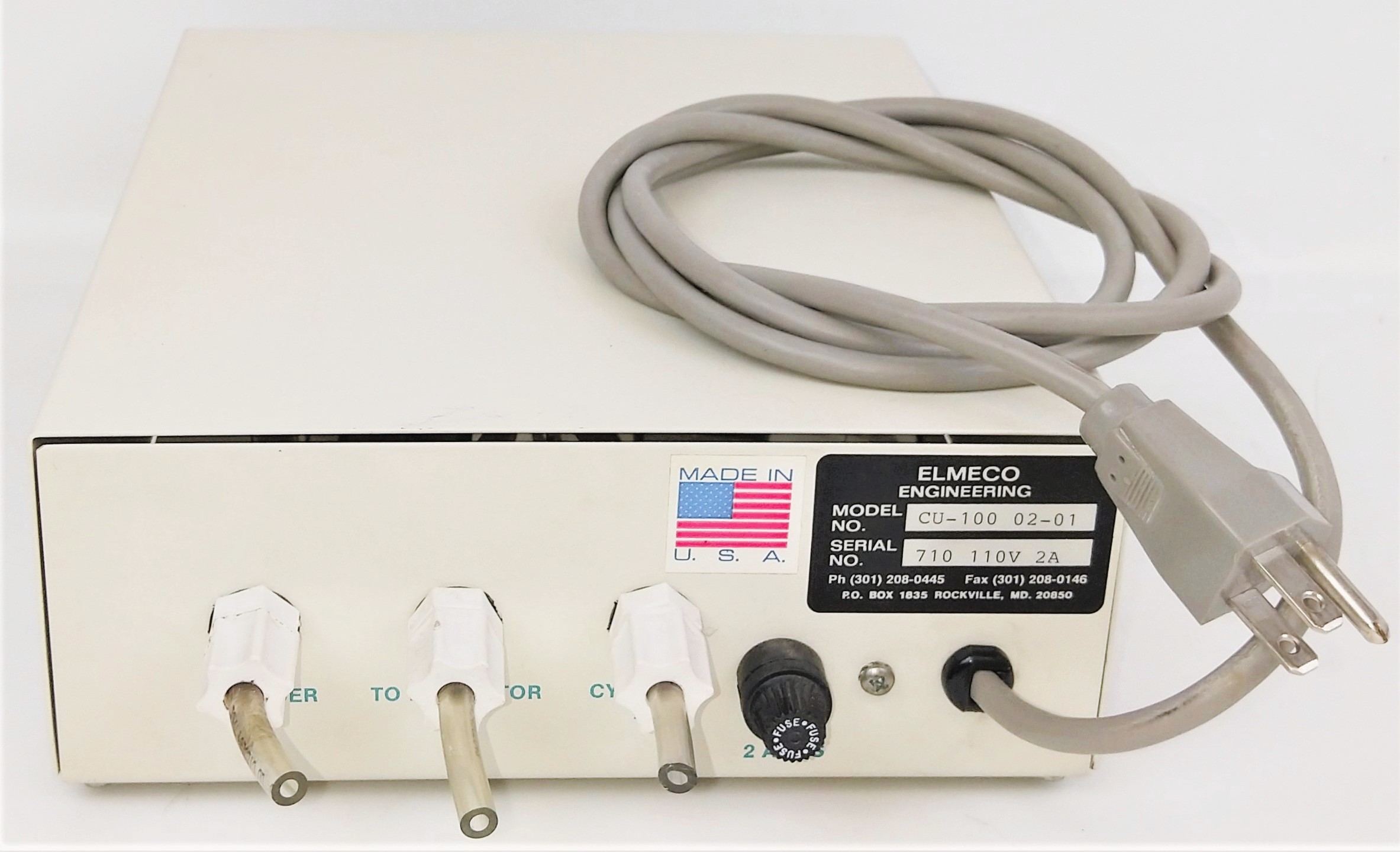 Used Elmeco CU-100 Automatic CO2 Tank Switching Control