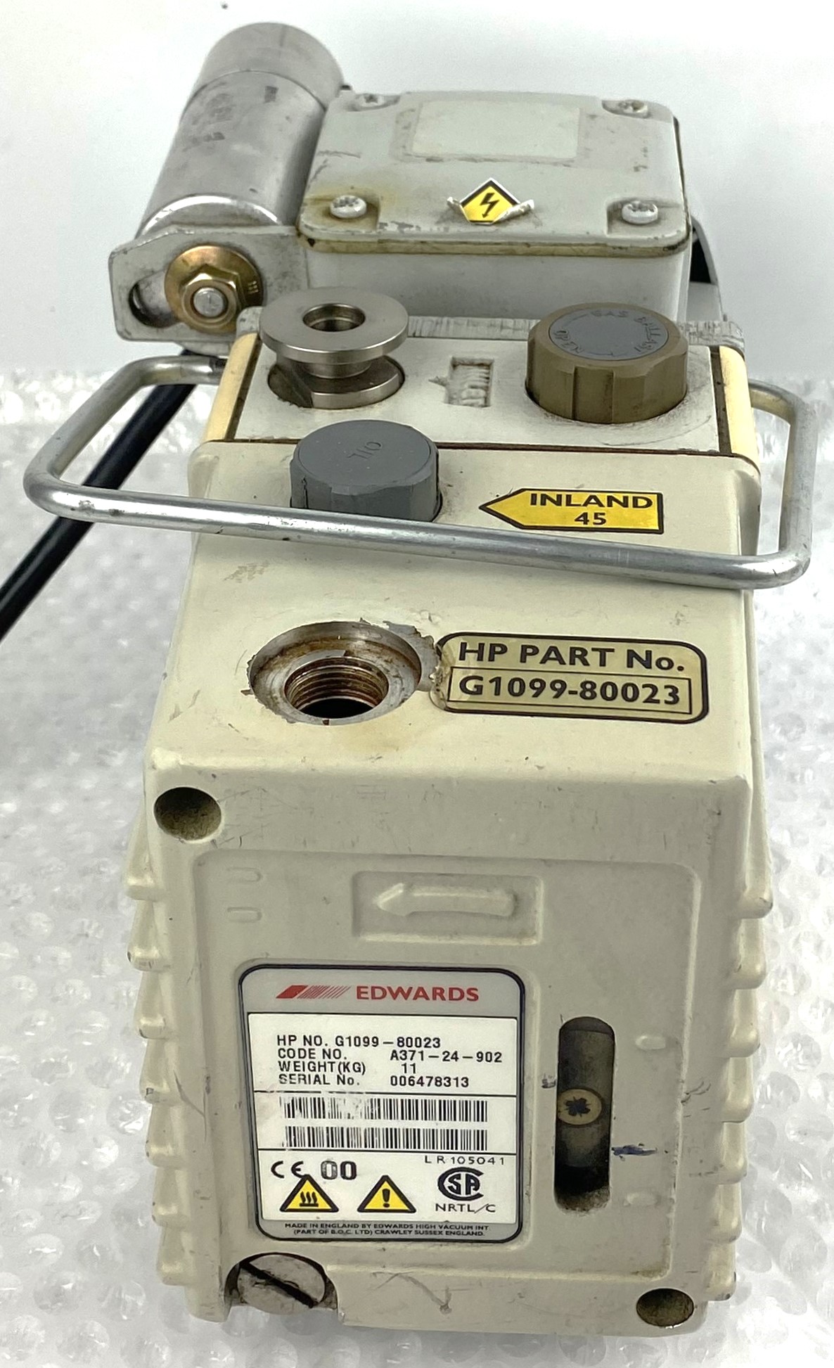 Used Edwards E2M1.5 (Agilent G1099-80023) Rotary Vacuum Pump (1.2cfm)