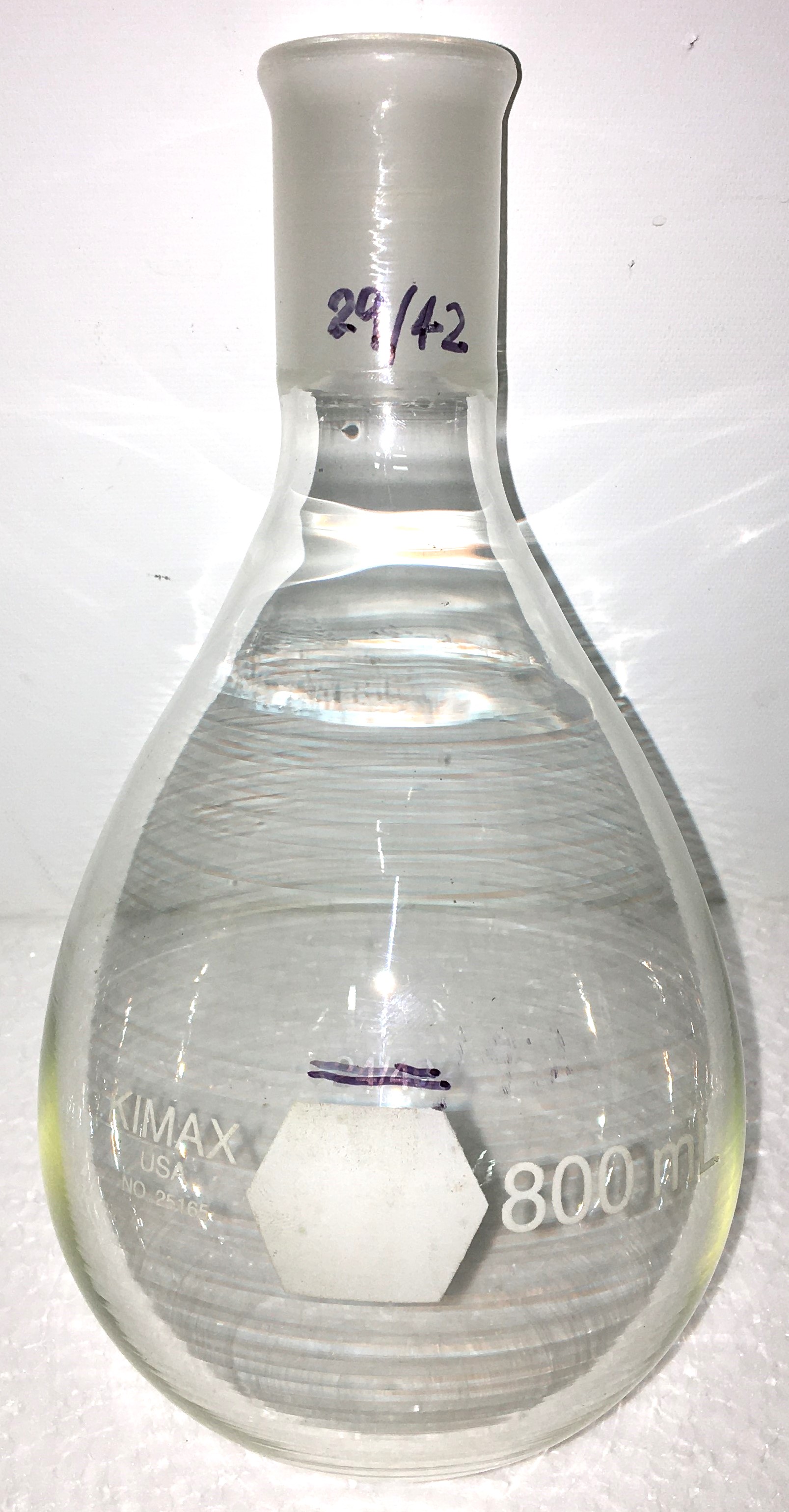 Used Kimble 25165 KIMAX 800mL Recovery Flask