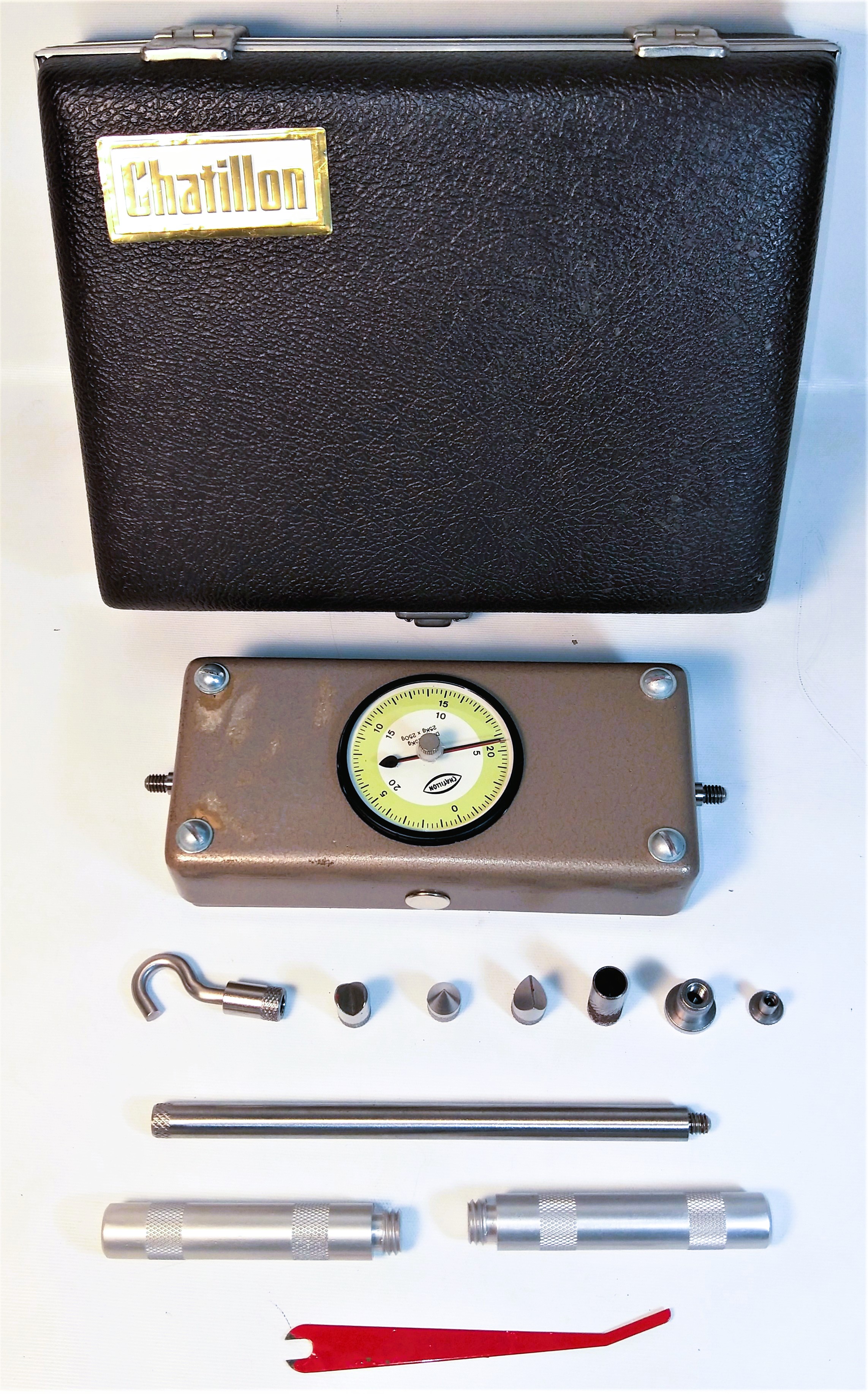 Used Chatillon DPPH-25 Push-Pull Force Gauge (25kg x 250g)