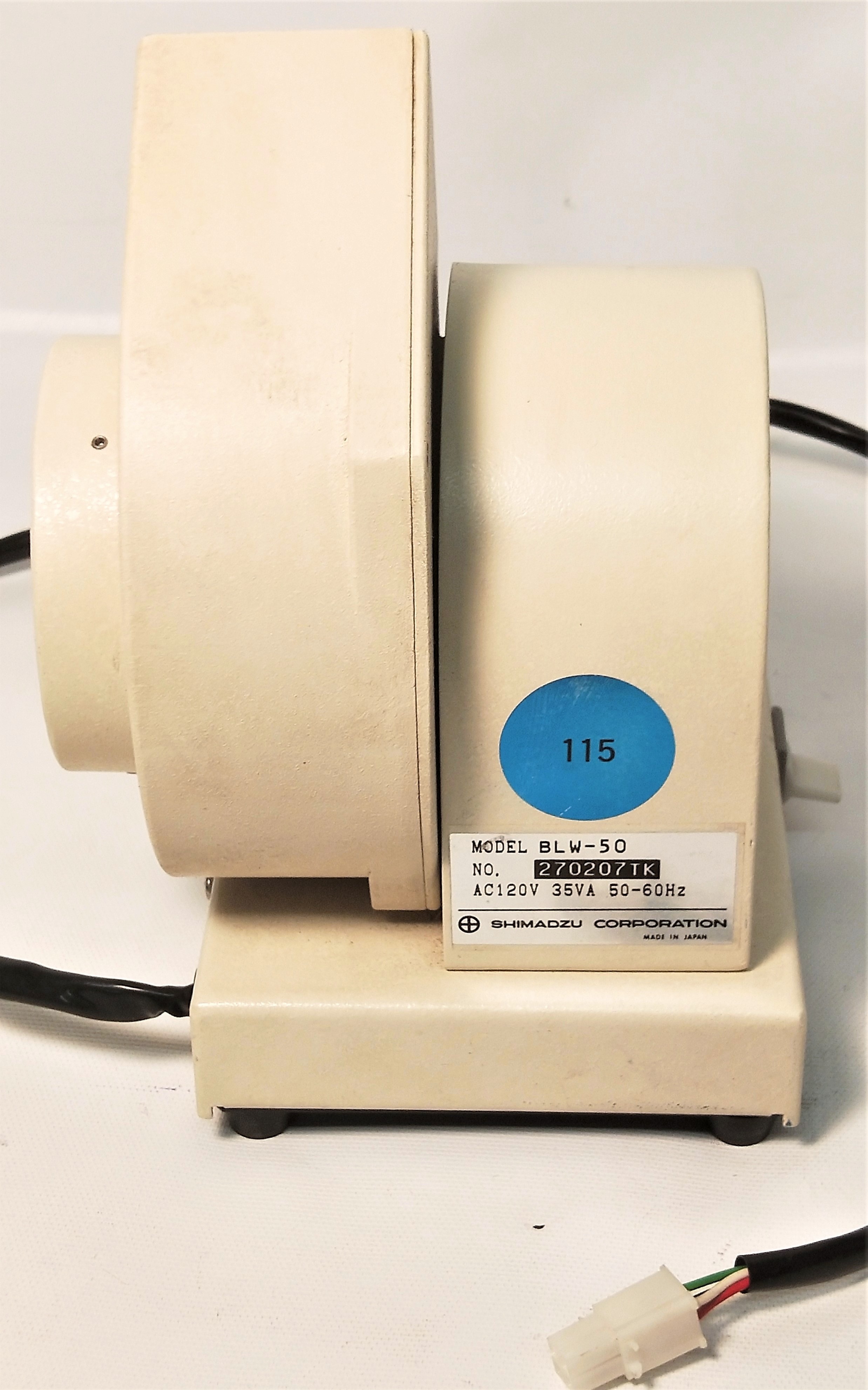 Used Shimadzu BLW-50 Blower for Thermogravimetric Analysis
