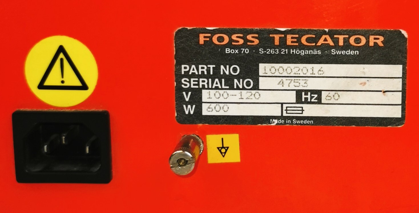 Used Foss Tecator Cyclotec 1093 Sample Mill