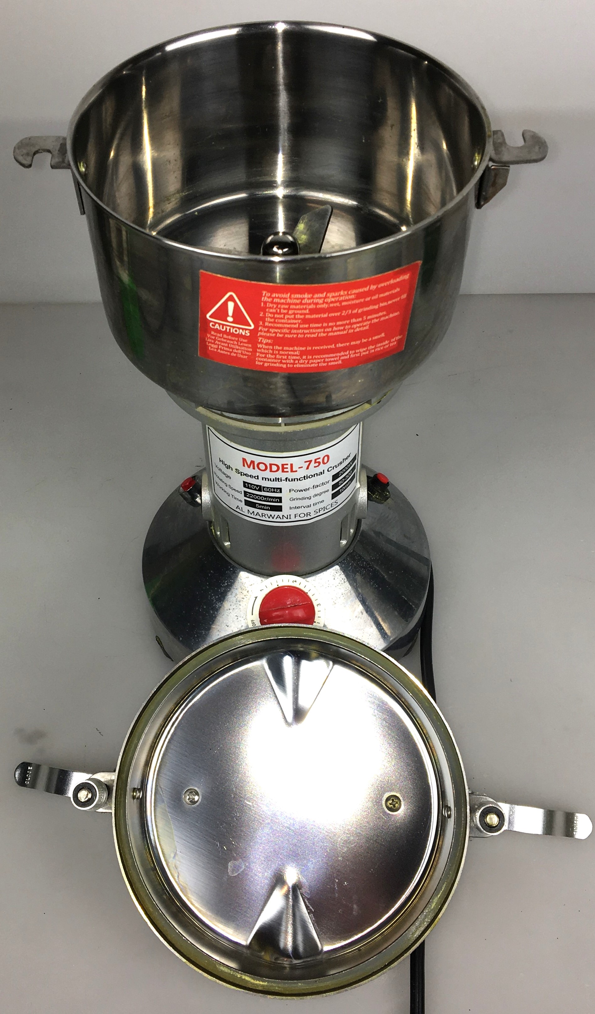 Used Al Marwani Model 750 High-Speed Grinder