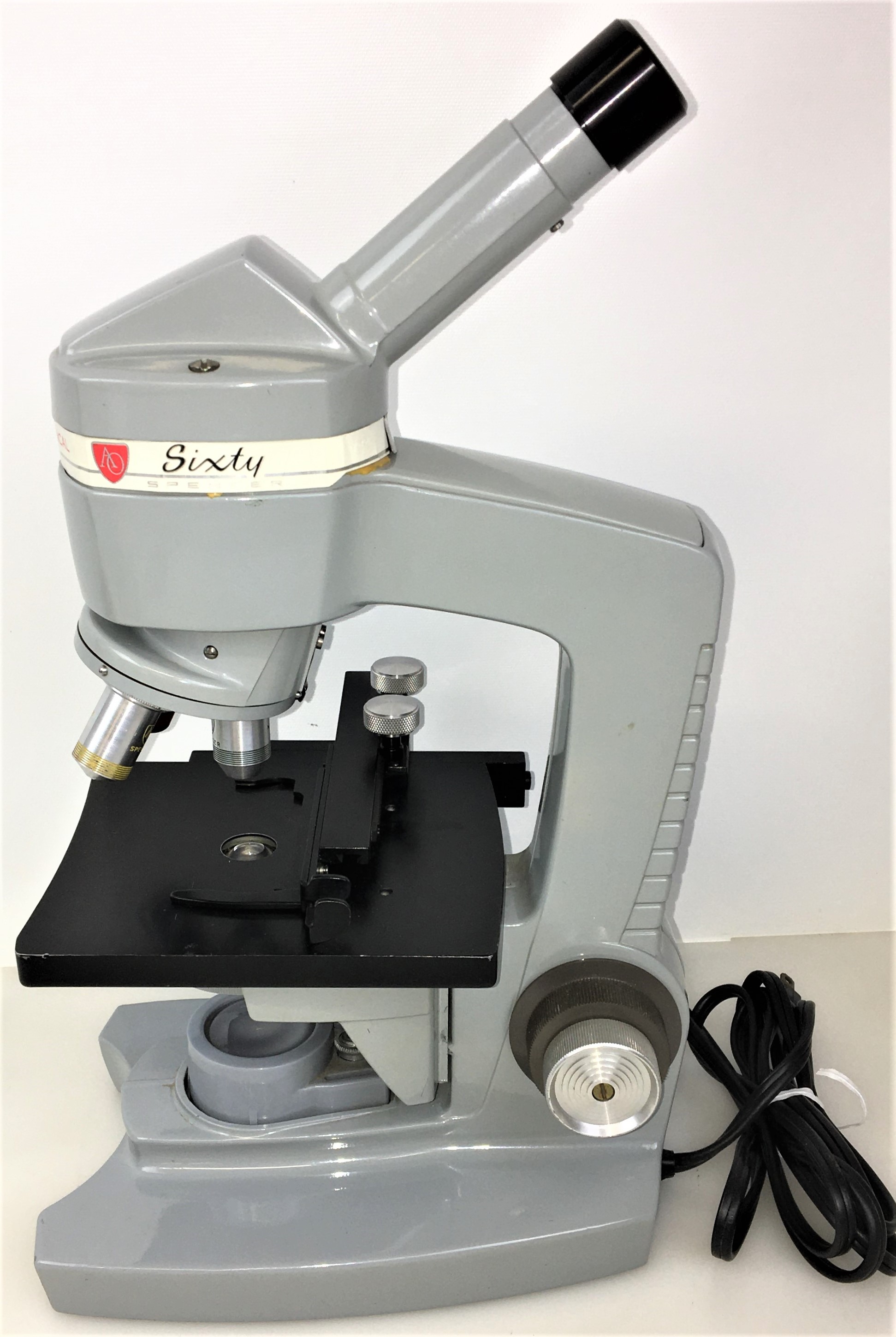 Used American Optical Spencer Sixty Monocular Microscope - 100X to 970X