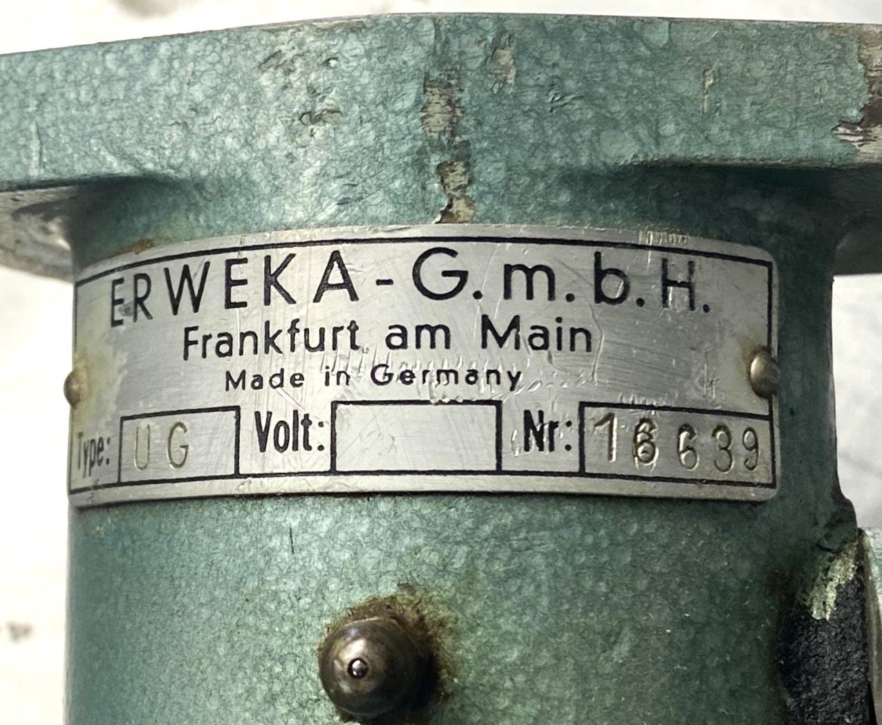 Used Erweka UG Universal Gear Attachment