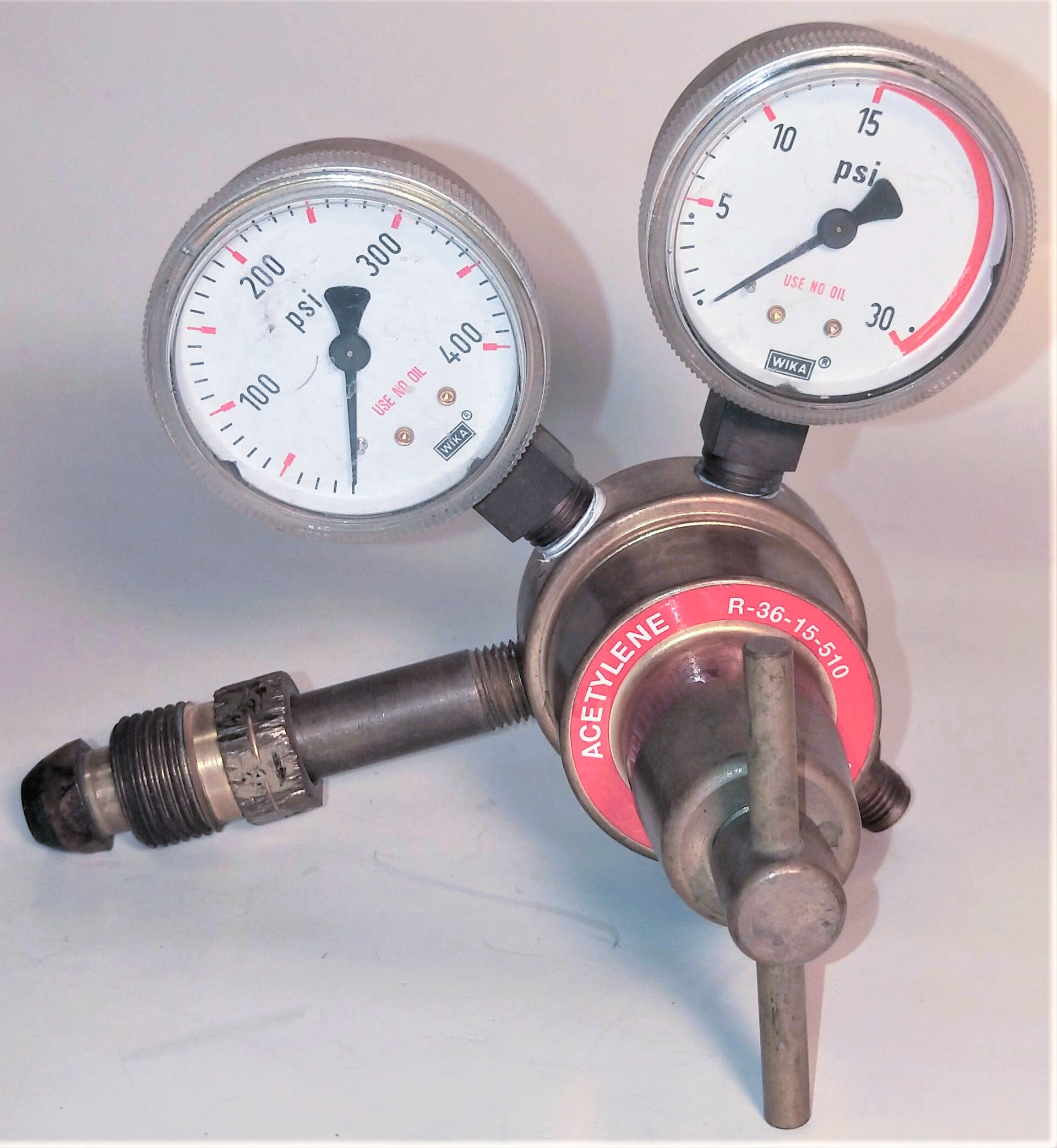 Used Prest-O-Lite R-36-15-510 Acetylene Regulator (CGA 510)