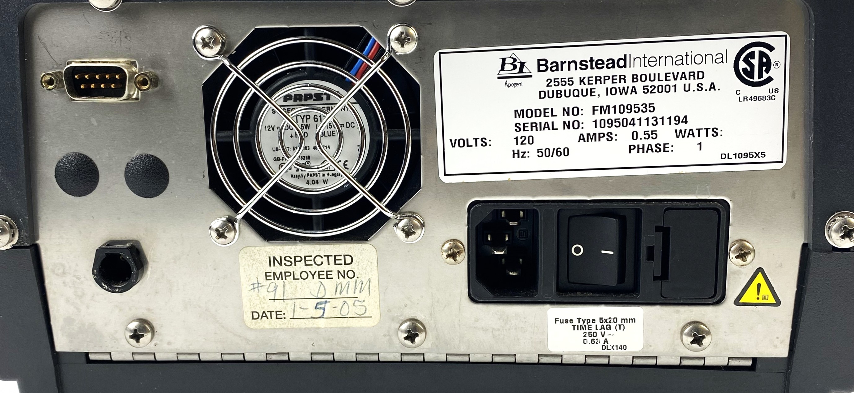 Used Barnstead Turner Quantech FM109535 Digital Fluorometer