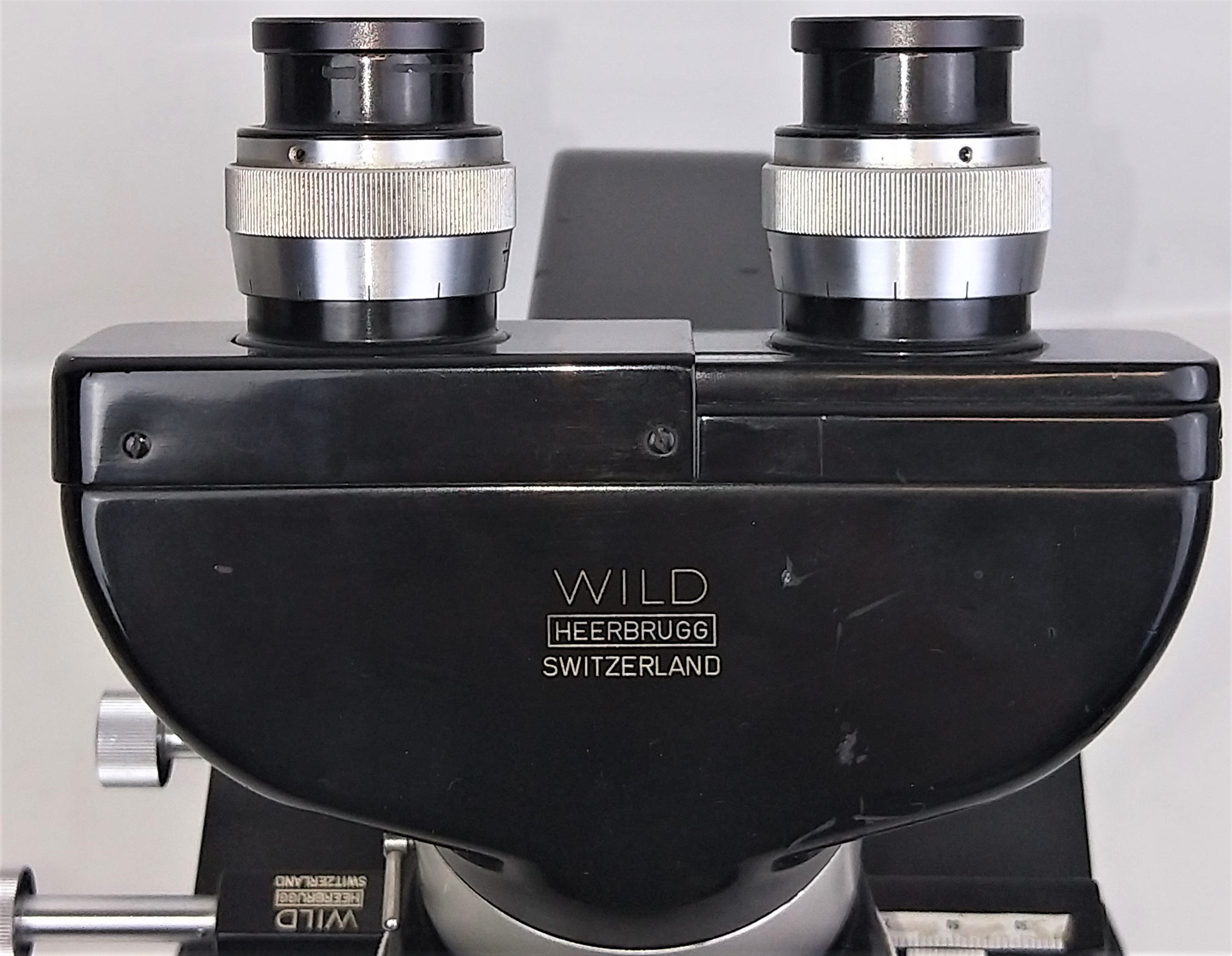 Used Wild M12 Binocular Phase-Contrast Microscope with Illuminator - 100X to 400X