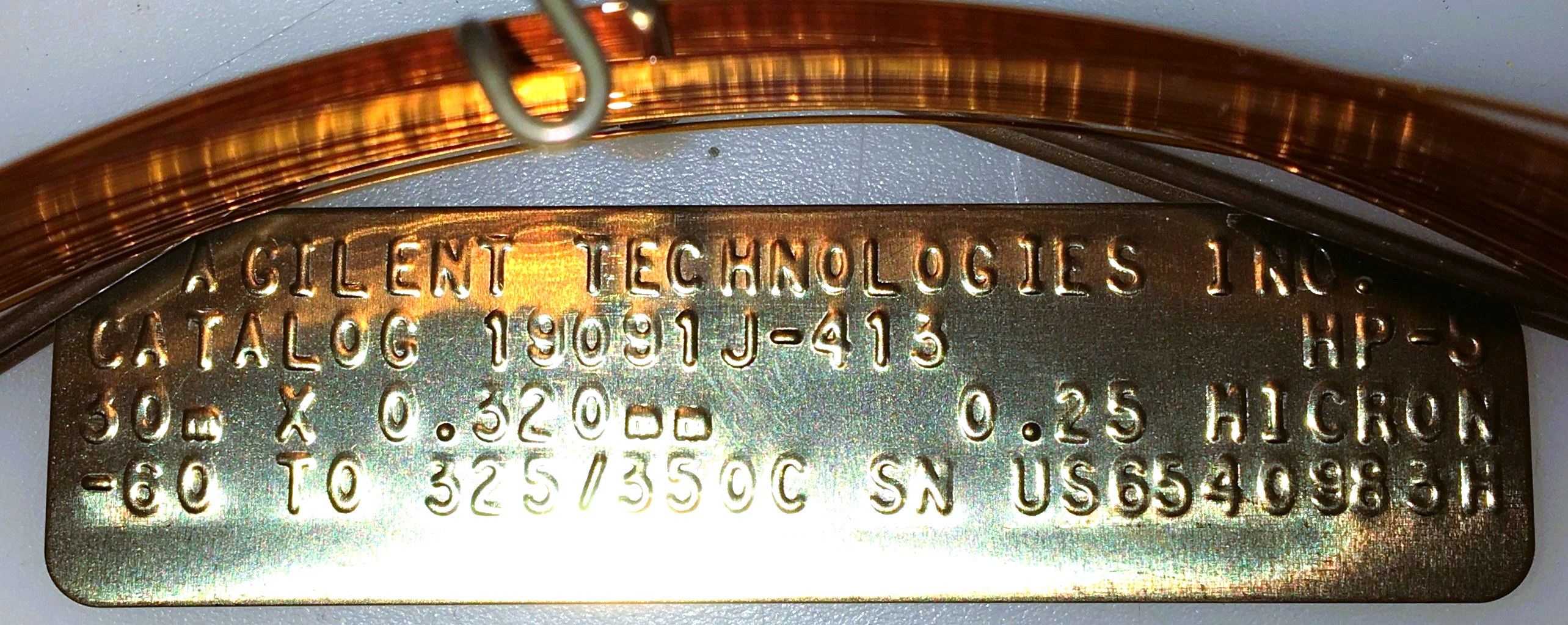 New Open Box Agilent HP-5 (19019J-413) Capillary Column (30M x 0.32mm x 0.25µm)