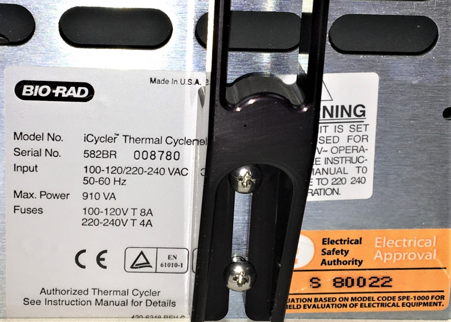 Used BioRad iCycler-MyIQ 2 Real Time PCR