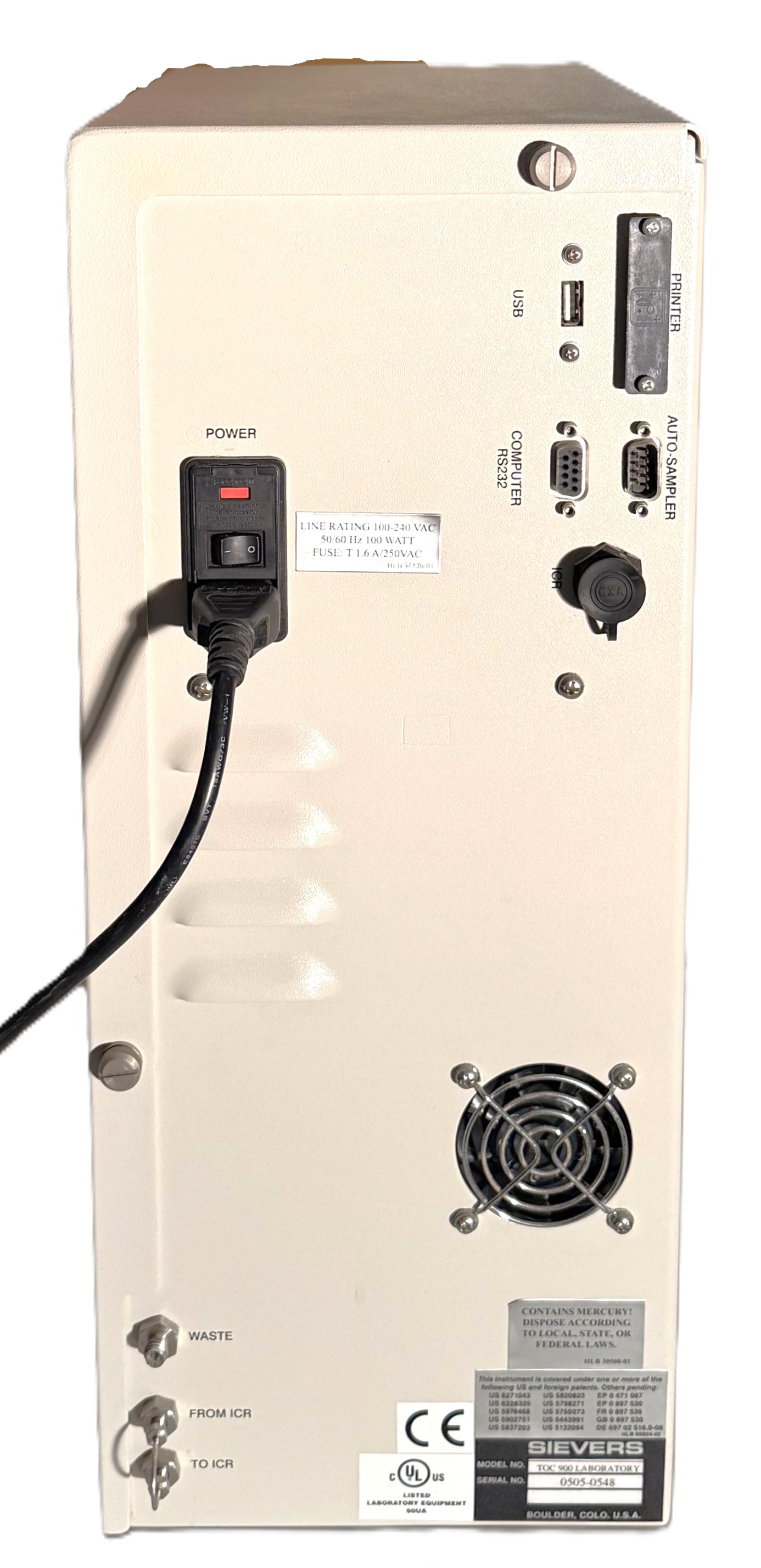 Used Sievers 5310C-900 Total Organic Carbon Analyzer